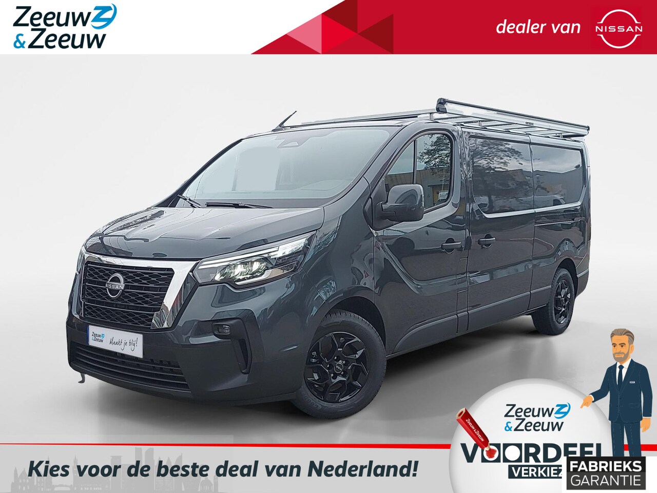 Nissan Primastar - 2.0 dCi L2H1 N-Connecta 170PK AUTOMAAT | Imperiaal | Glossy black velgen | Achteruitrijcam - AutoWereld.nl