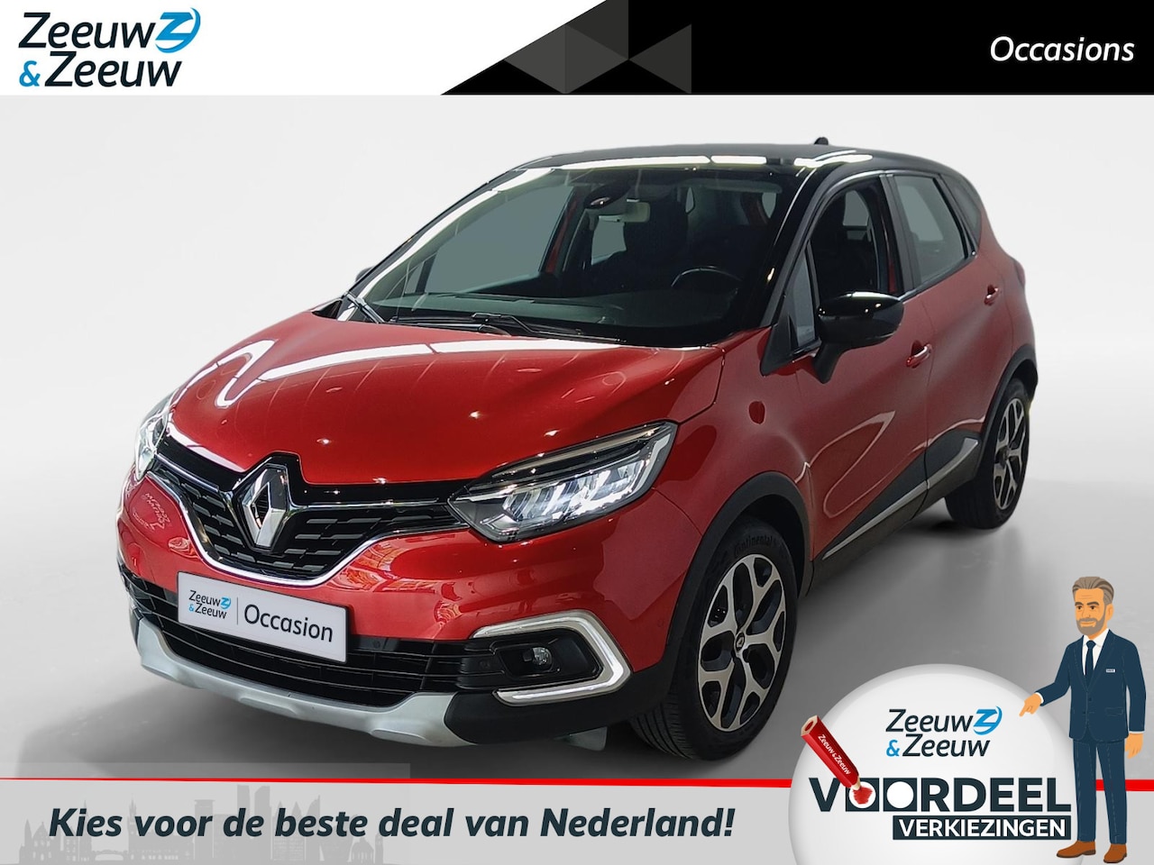 Renault Captur - 0.9 TCe Intens *Navi+Camera*Parkeersensoren*Climate Control*LM. Velgen*Nette auto! - AutoWereld.nl