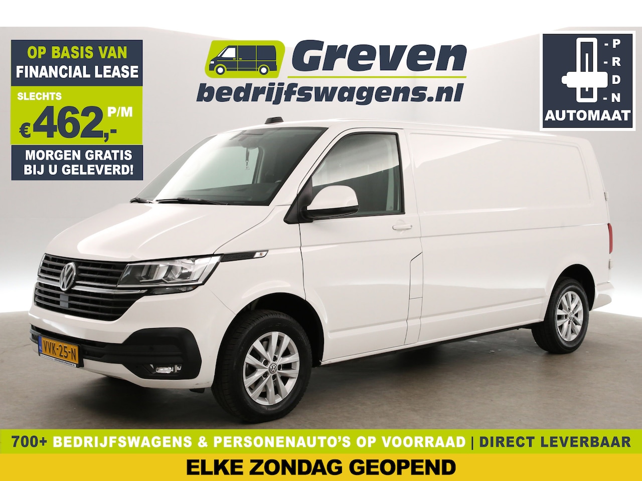 Volkswagen Transporter - 2.0 TDI L2H1 | 150PK | Automaat | Carplay | Trekh | Airco | Carplay | Cruise | Navi | PDC - AutoWereld.nl