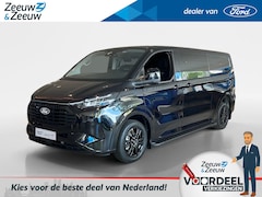Ford Transit Custom - 320 2.5 PHEV L2H1 Black Platinum DC 233pk | 0, 99% rente | 5-Zits | Treeplanken | Dubbele