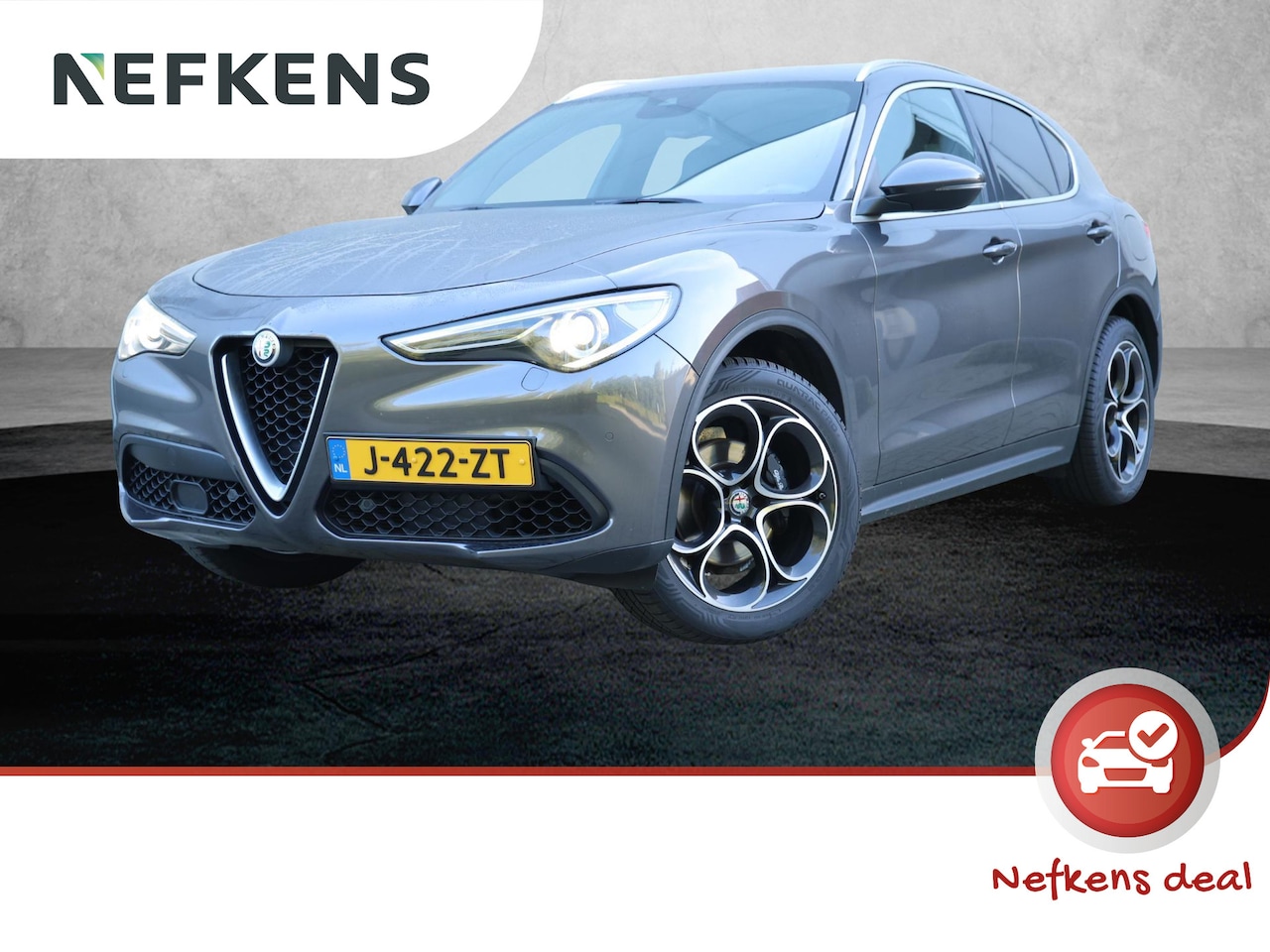 Alfa Romeo Stelvio - 2.0 280pk AWD B-Tech | Lederen bekleding | Bi-Xenon | Camera | Memory seats | Verwarmde vo - AutoWereld.nl