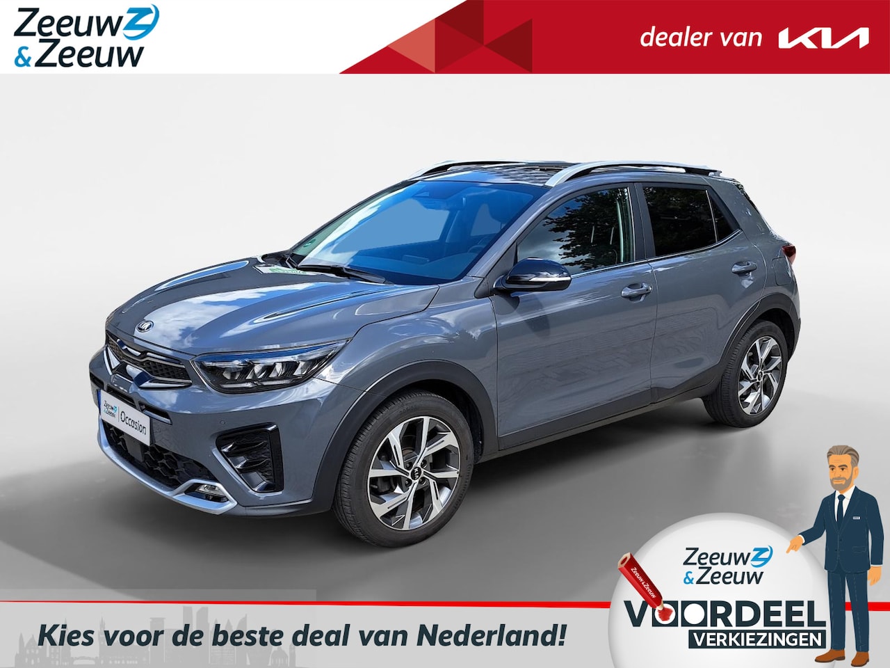 Kia Stonic - 1.0 T-GDi MHEV GT-PlusLine Super compleet | Schuifdak | Navigatie | Achteruitrijcamera | - AutoWereld.nl