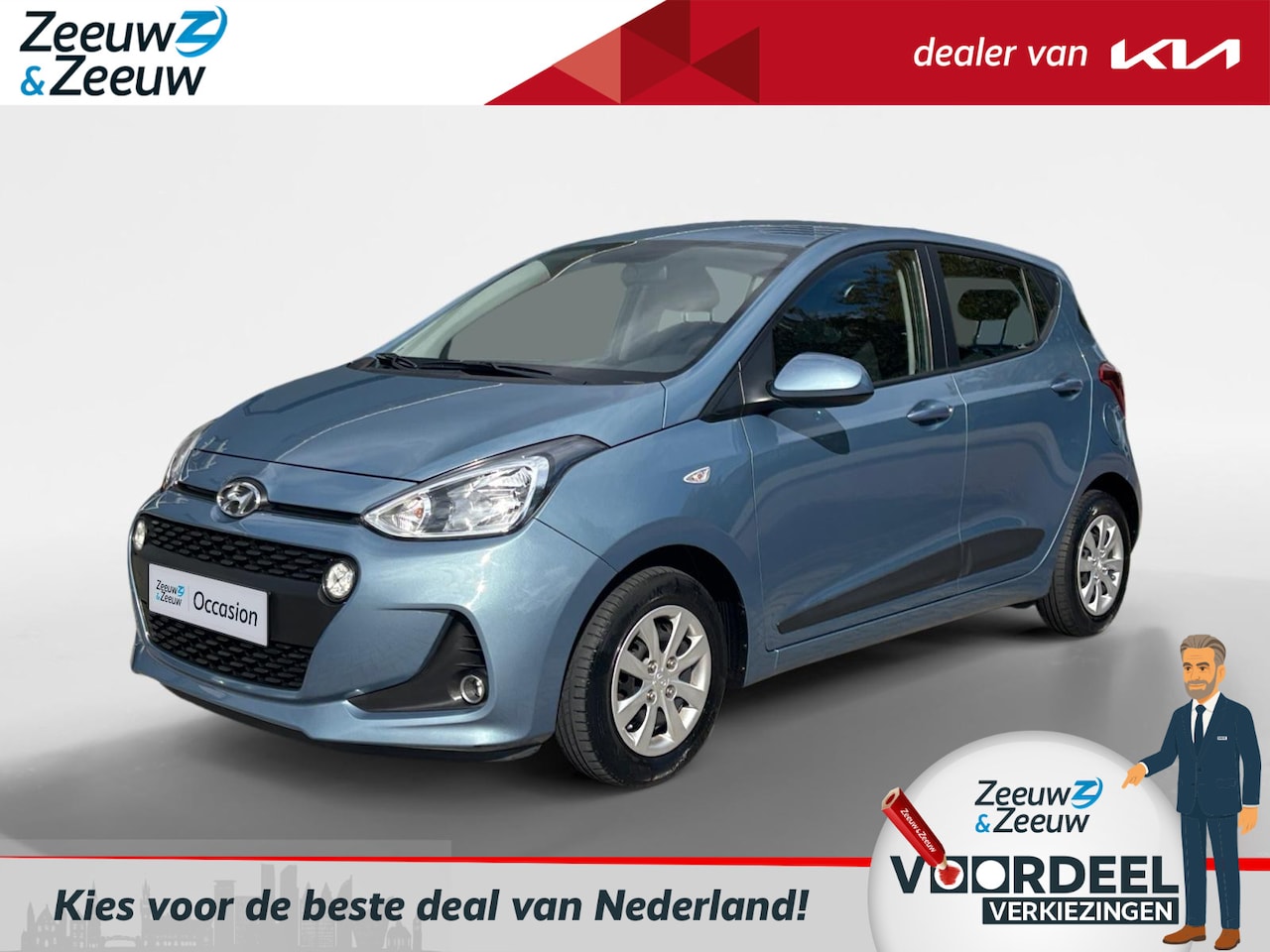 Hyundai i10 - 1.0i Go! 2017 Dealer onderhouden | Navigatie | Climate control | Cruise control | Leder in - AutoWereld.nl