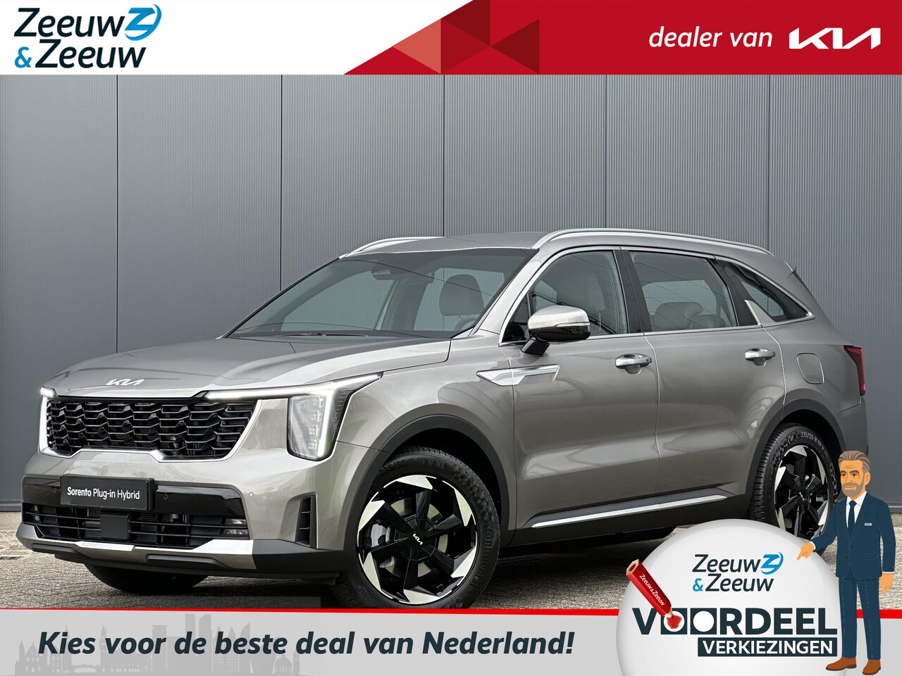 Kia Sorento - 1.6 T-GDi Plug-in Hybrid 4WD DynamicLine 7p. | *Niet op voorraad* | *Nu te bestellen* | Na - AutoWereld.nl