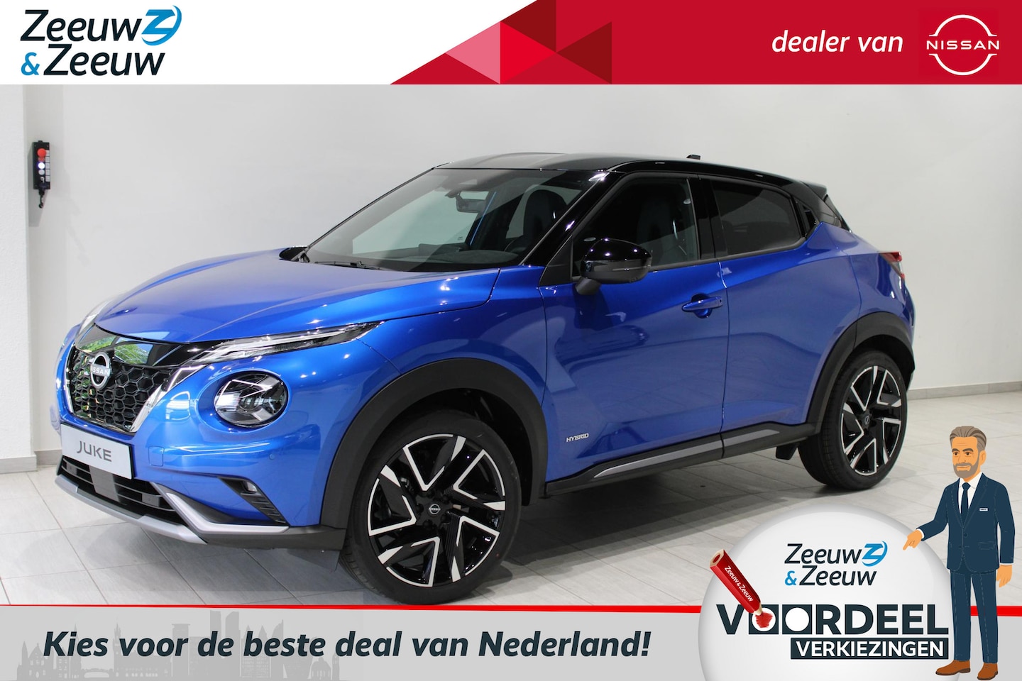 Nissan Juke - 1.6 Hybrid N-Design | € 600,= KORTING INCLUSIEF INRUILPREMIE!* | TWO TONE | ACHTERUITRIJCA - AutoWereld.nl