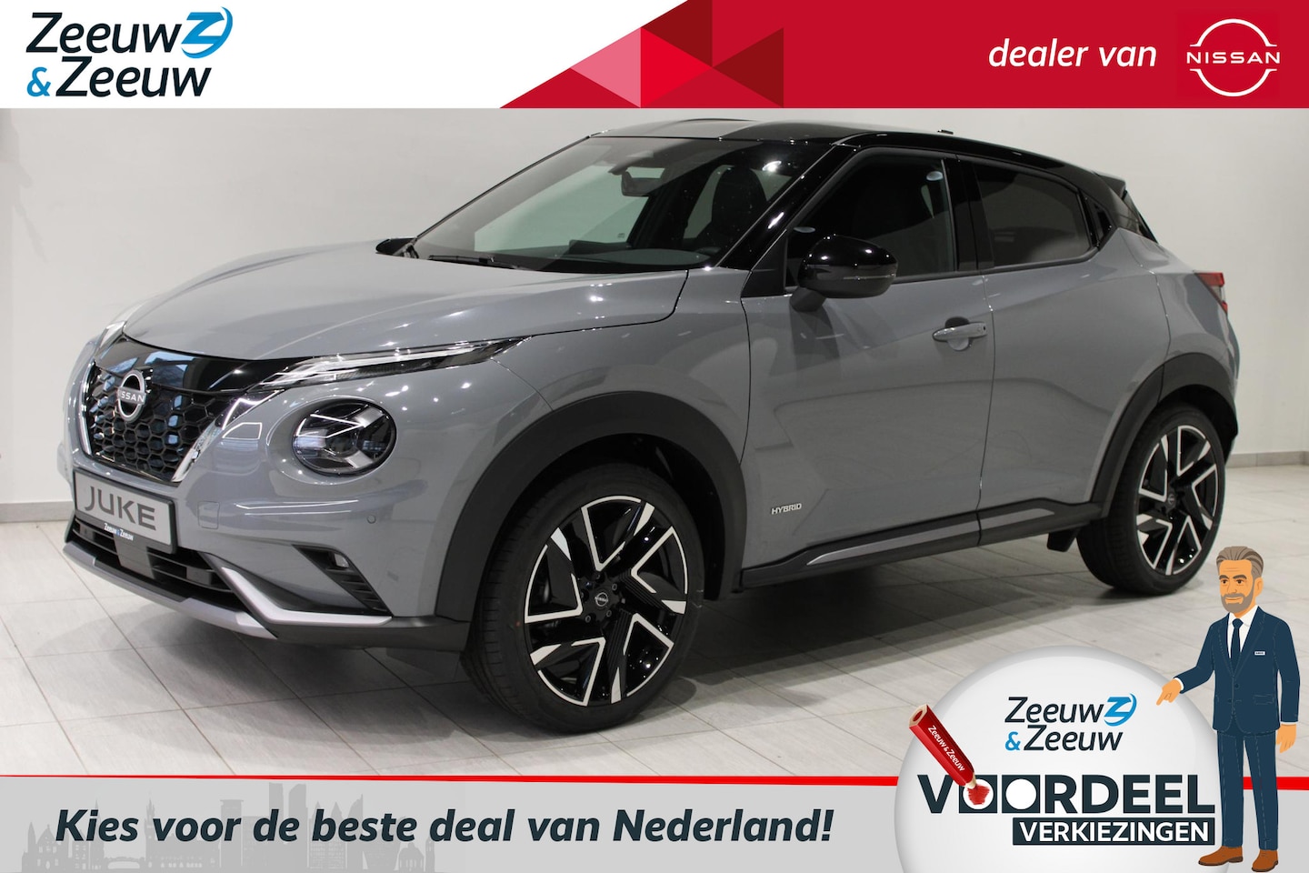Nissan Juke - 1.6 Hybrid N-Design | € 600,= KORTING INCLUSIEF INRUILPREMIE!* | TECHNOLOGY PACK | COLD PA - AutoWereld.nl