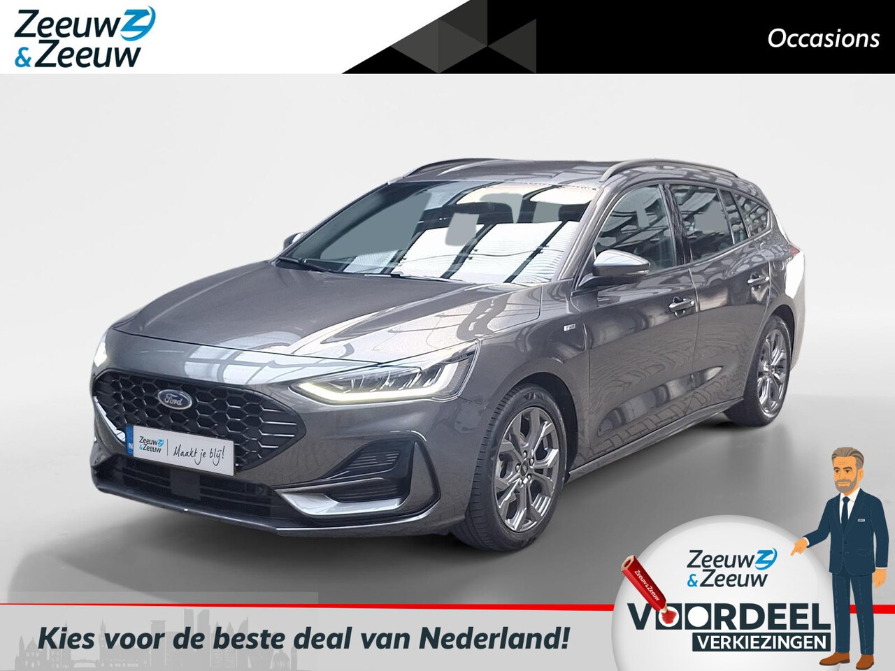 Ford Focus Wagon - 1.0 EcoBoost Hybrid ST-Line |Navigatie |Achteruitrijcamera| Carplay/Android auto| LM Velge - AutoWereld.nl
