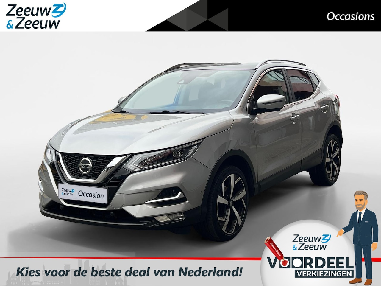 Nissan Qashqai - 1.3 DIG-T Tekna | 360 graden camera | Panorama dak | Stoelverwarming | Adaptive Cruise Con - AutoWereld.nl