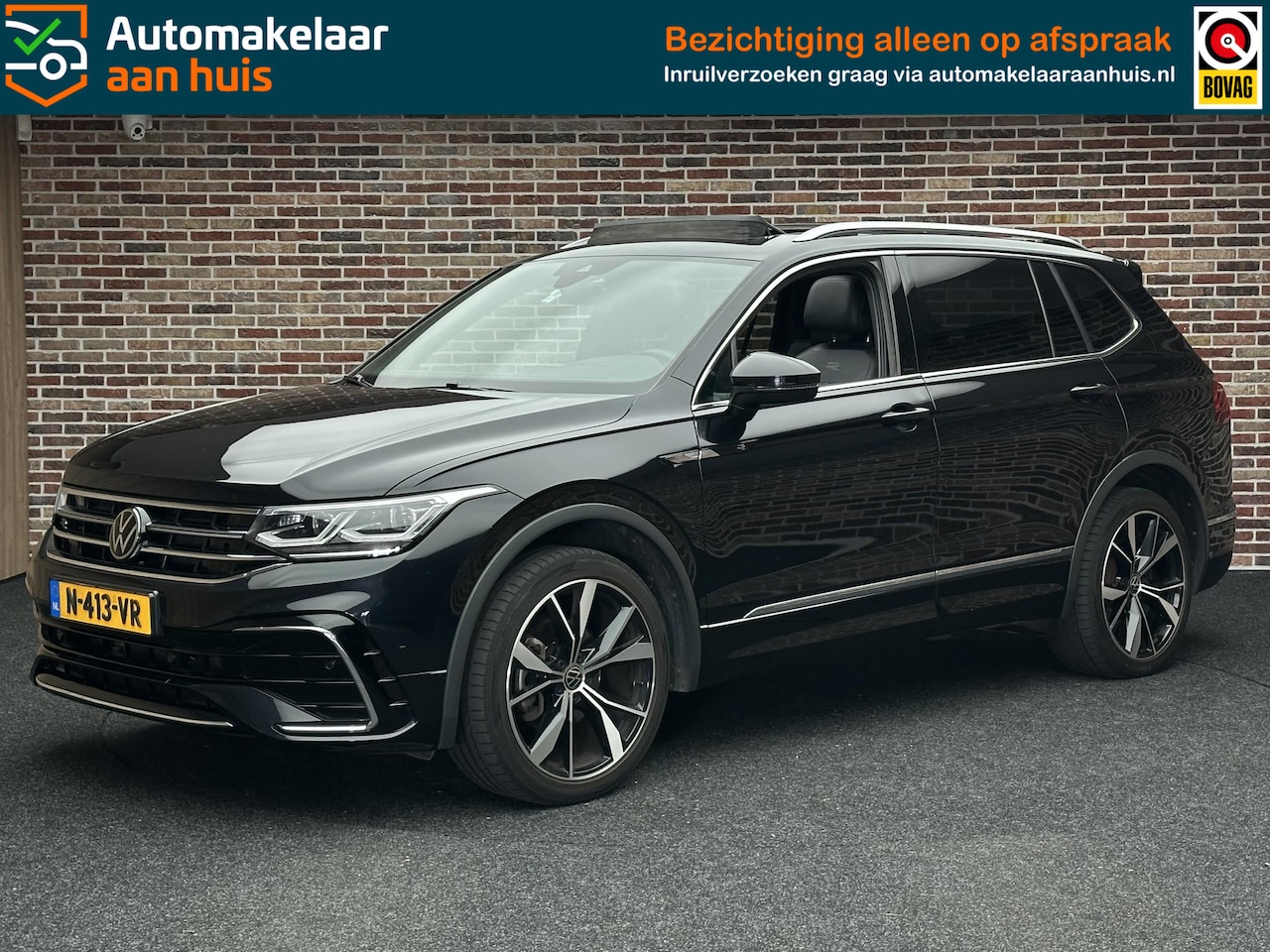 Volkswagen Tiguan Allspace - 1.5 TSI R-Line 7-PERSOONS 7P IQ HEADUP PANORAMA 3X R - AutoWereld.nl