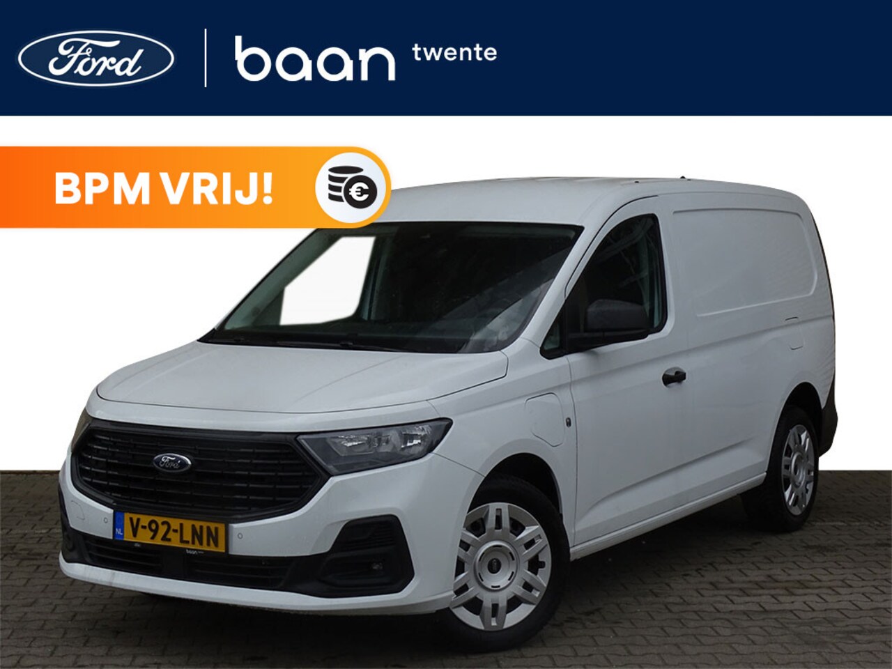 Ford Transit Connect - 1.5 Turbo 150pk PHEV L2 Trend | Frozen white | Uit voorraad leverbaar | Trekhaak | Pdc | C - AutoWereld.nl