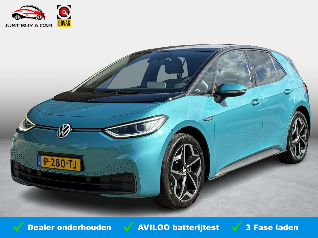 Volkswagen ID.3 - First Plus 58 kWh SoH 94% / 3 Fase / 1e Eigenaar / Panorama dak / Matrix led / Stoelverwar - AutoWereld.nl