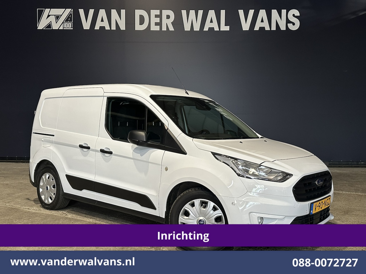 Ford Transit Connect - 1.5 EcoBlue 120pk L1H1 inrichting Euro6 Airco | Camera | Navigatie | Cruiscontrol stoelver - AutoWereld.nl