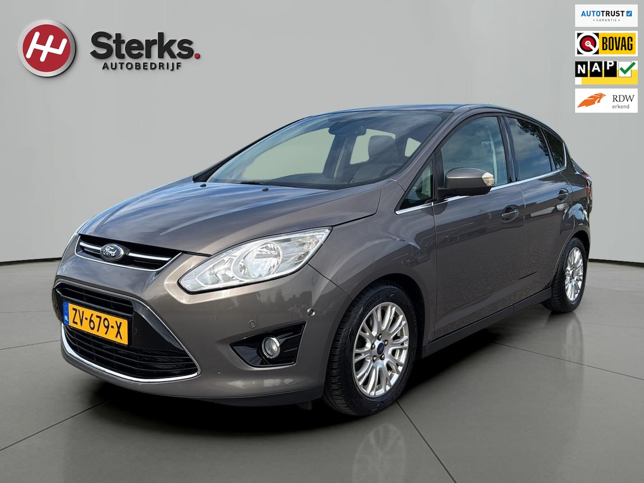 Ford C-Max - 1.0 Titanium 125 PK TREKHAAK PANORAMDAK PARKEERHULP PDC CLIMAAT CONTROL - AutoWereld.nl