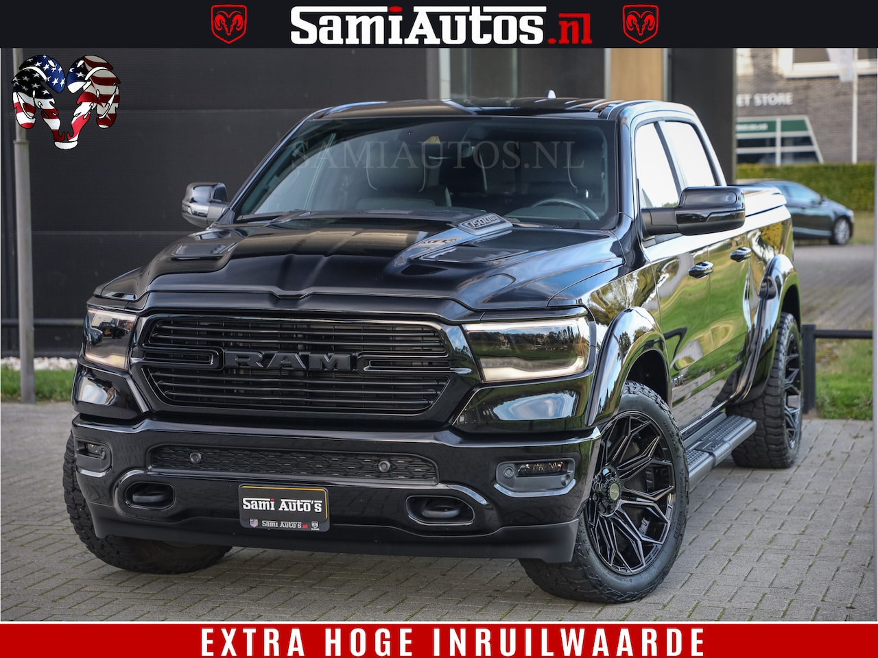 Dodge Ram 1500 - | Hulk Edition | Wide Body | Mega Dik | 5.7 V8 4x4 Crew Cab DC | Comfortabele Dubbele Cabi - AutoWereld.nl