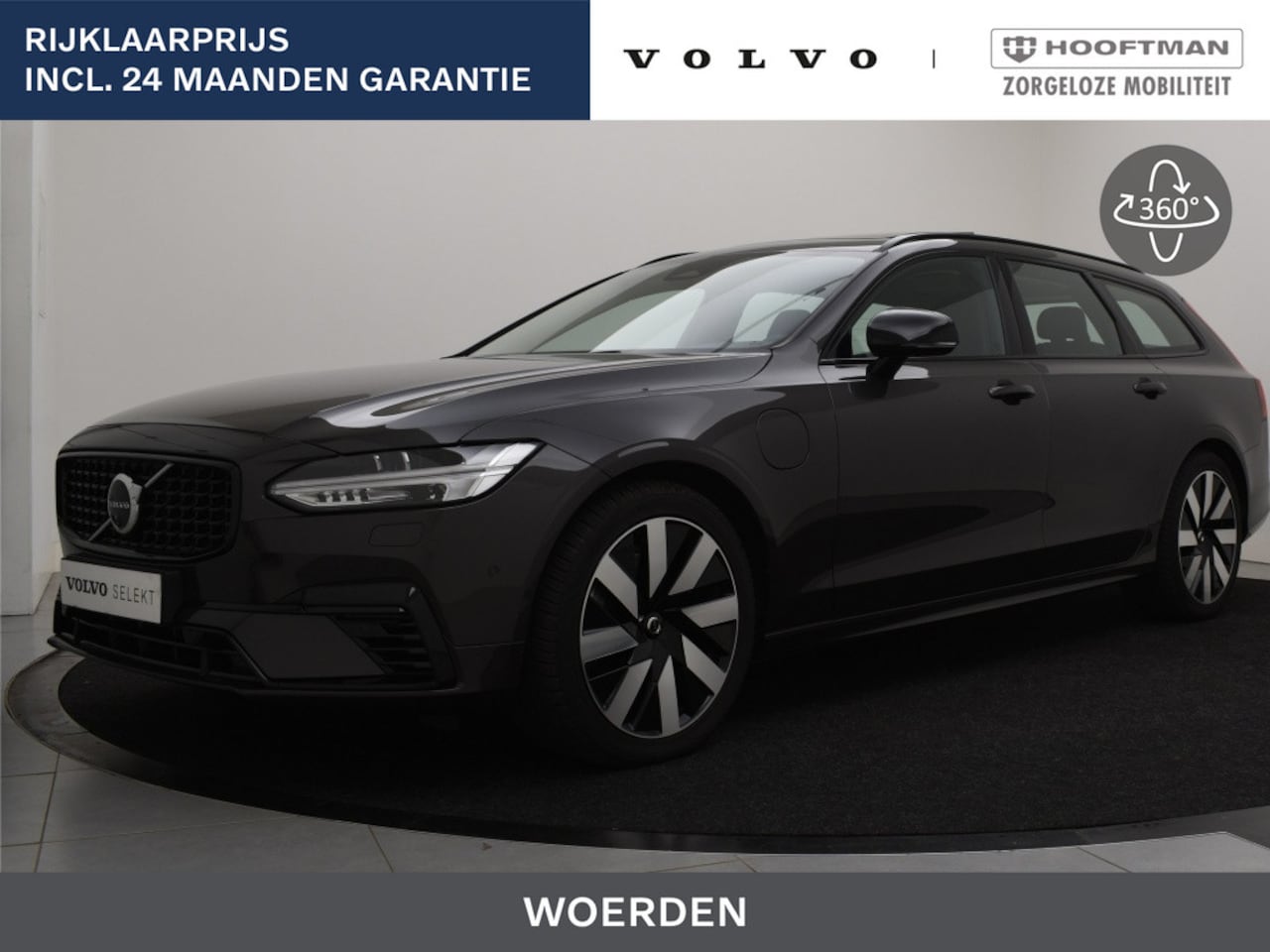 Volvo V90 - T6 PLUG-IN HYBRID ULTRA DARK TREKHAAK 20INCH HARMAN KARDON - AutoWereld.nl