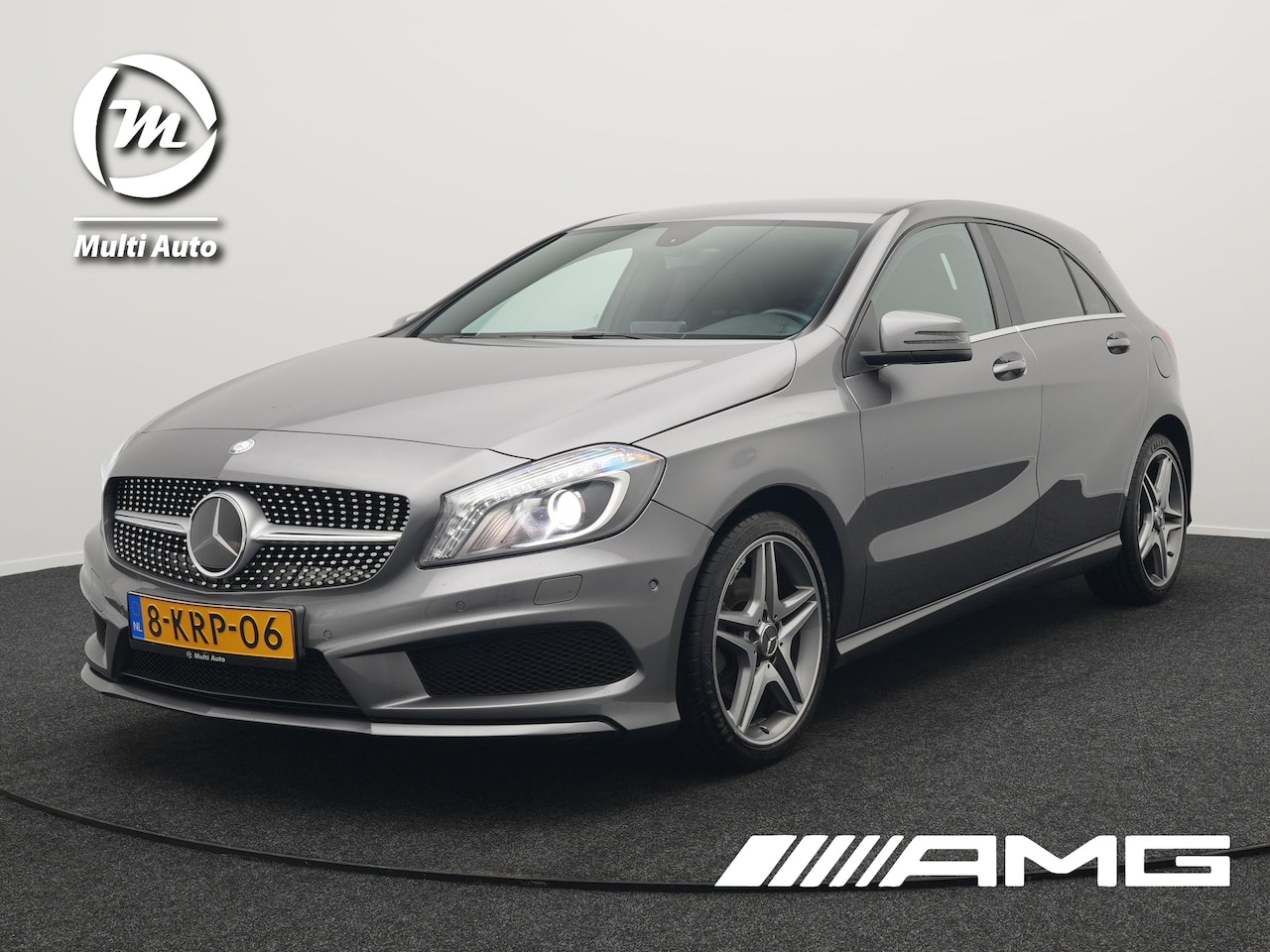 Mercedes-Benz A-klasse - 180 AMG 7G Tronic 64.785km NAP UNIEK | Bi Xenon | Navigatie | Bluetooth Audio | 18" L.M | - AutoWereld.nl