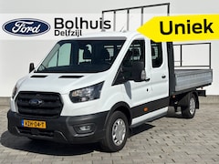 Ford Transit - 350 2.0 TDCI L3H1 DC Trend RWD 7PERSOONS I OPEN LAADBAK |Dubbele Cabine I Airco I Cruise I
