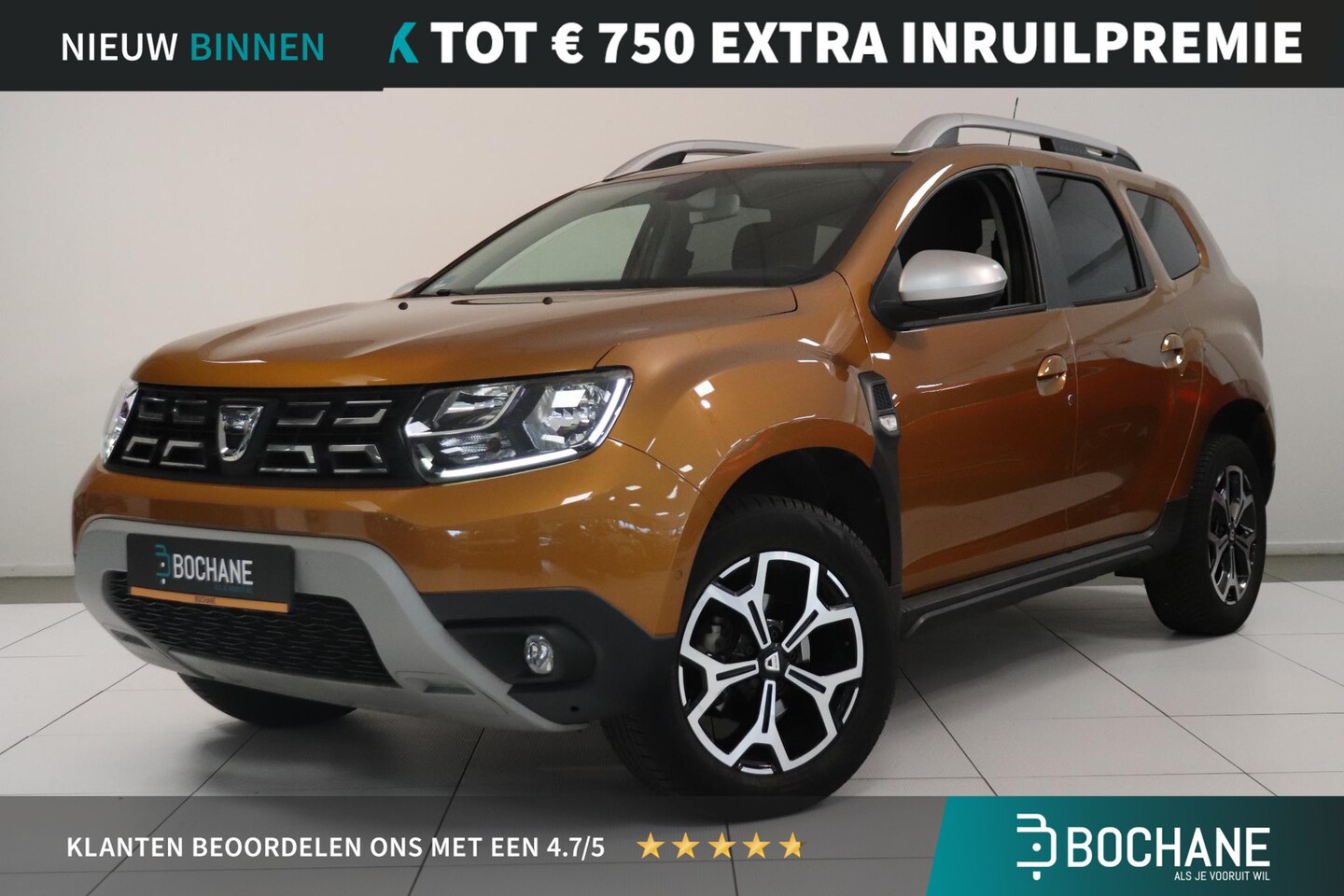 Dacia Duster - 1.2 TCe Prestige | Camera | Parkeersensoren | Climate control | Key-less | Navigatie | all - AutoWereld.nl