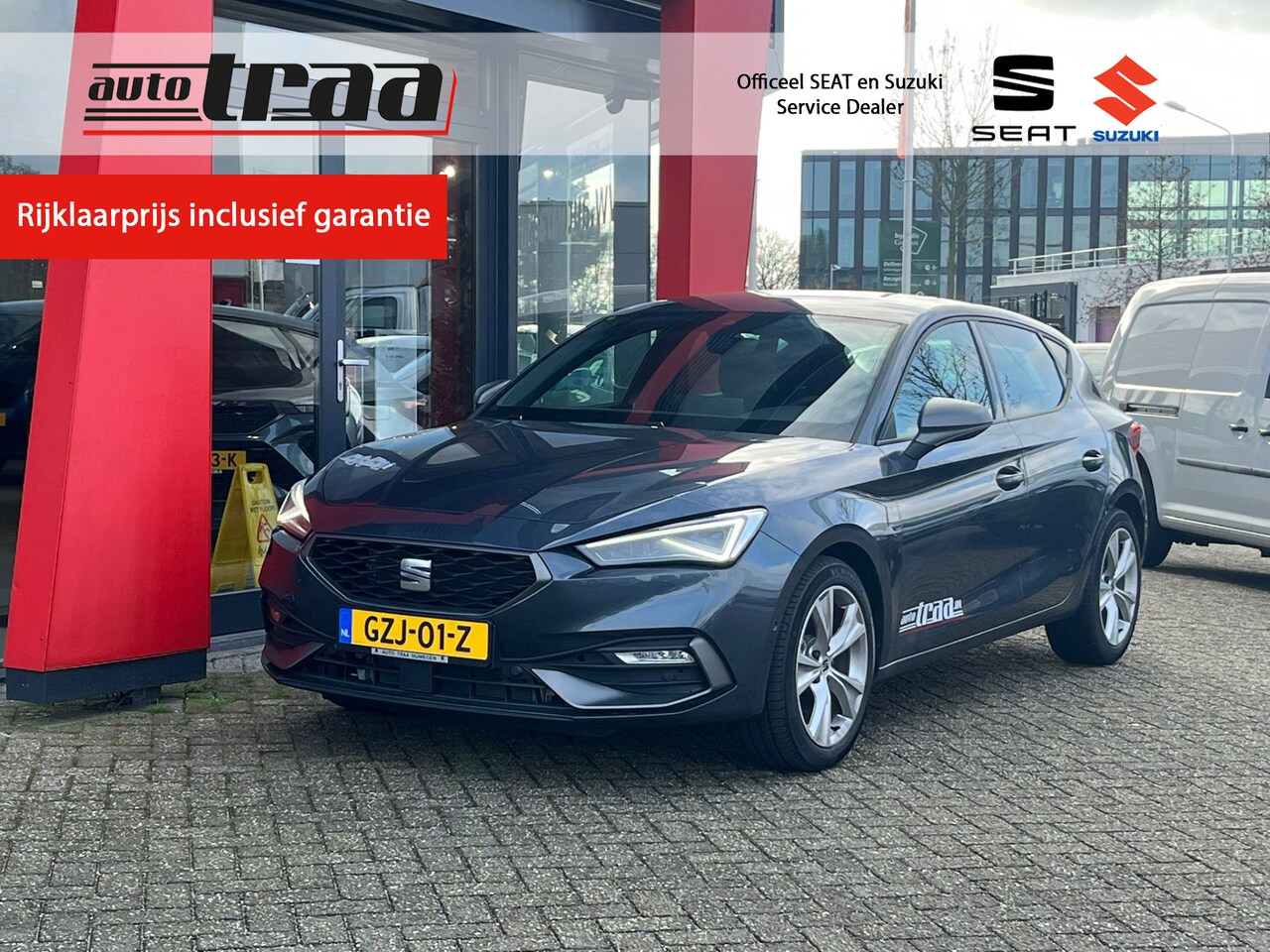 SEAT Leon - 1.5 eTSI FR Business Intense DSG Automaat / Navigatie / 17'' LMV / - AutoWereld.nl