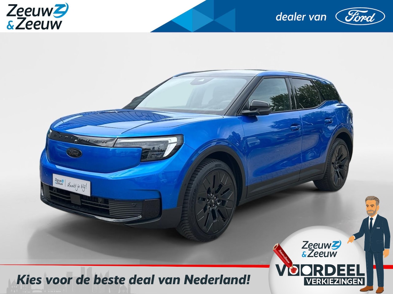 Ford Explorer - Premium Extended Range RWD 77 kWh 286pk | €1.000.- korting | 0,99% rente | Nieuw te bestel - AutoWereld.nl