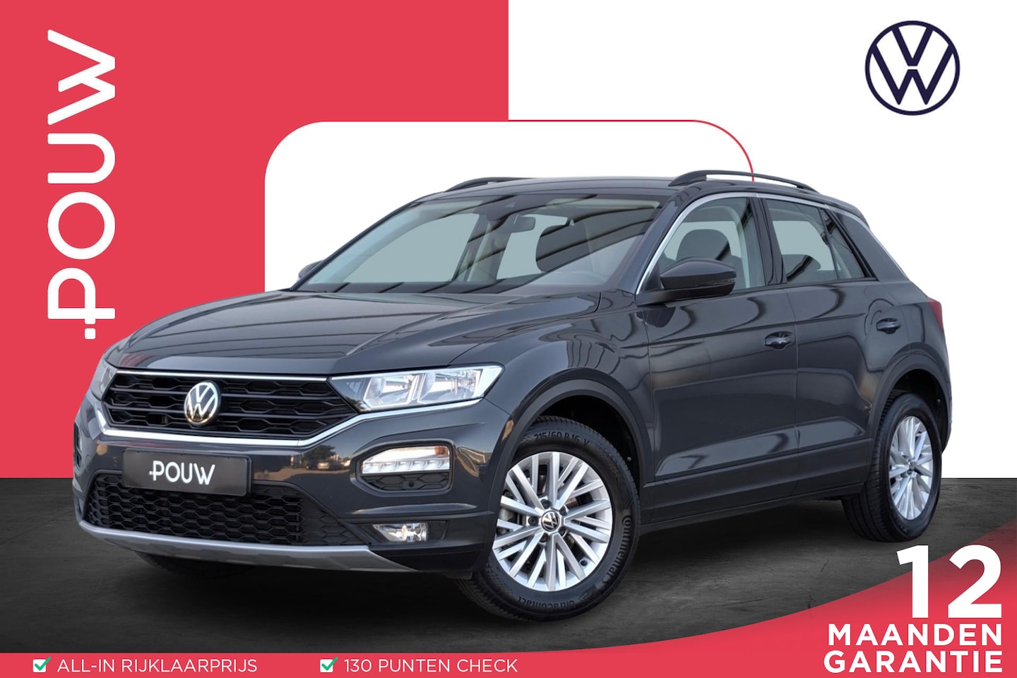 Volkswagen T-Roc - 1.0 TSI 110pk Style | Navigatie | App Connect | Adaptive cruise - AutoWereld.nl