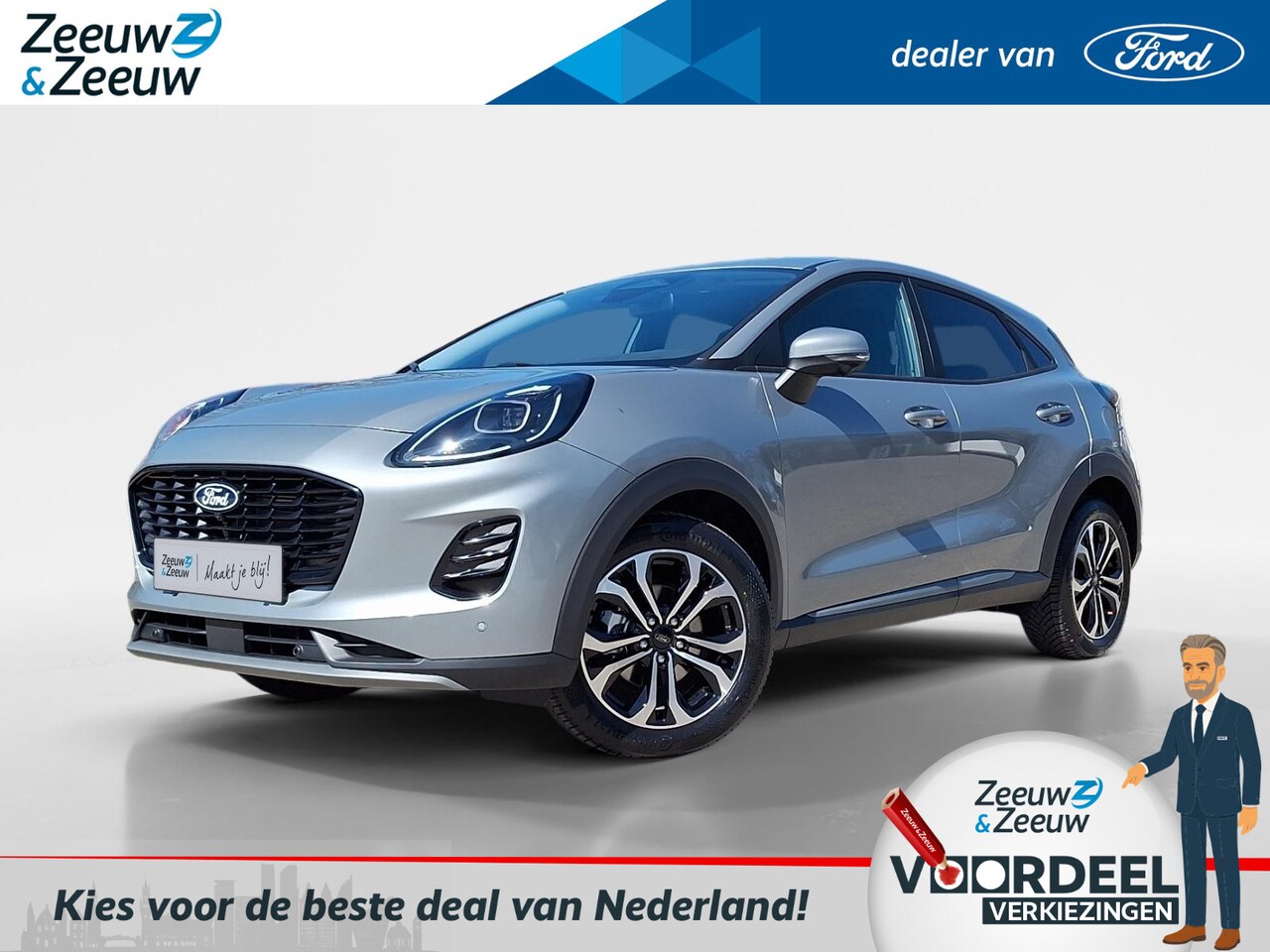 Ford Puma - 1.0 EcoBoost Hybrid Titanium Automaat | Driver Assistance Pack | Winter Pack | - AutoWereld.nl