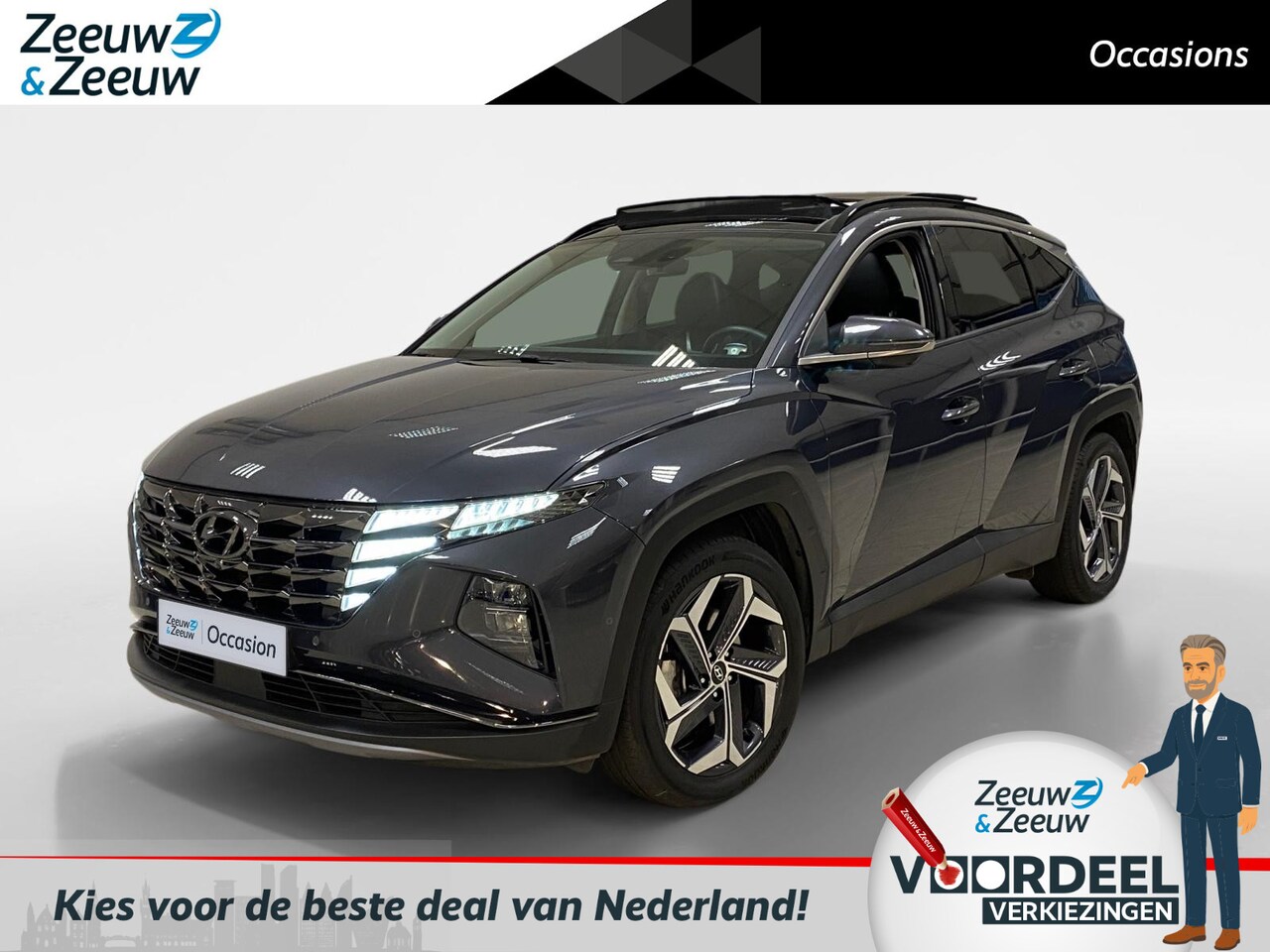 Hyundai Tucson - 1.6 T-GDI PHEV | PREMIUM SKY | LEDER | PANODAK | - AutoWereld.nl