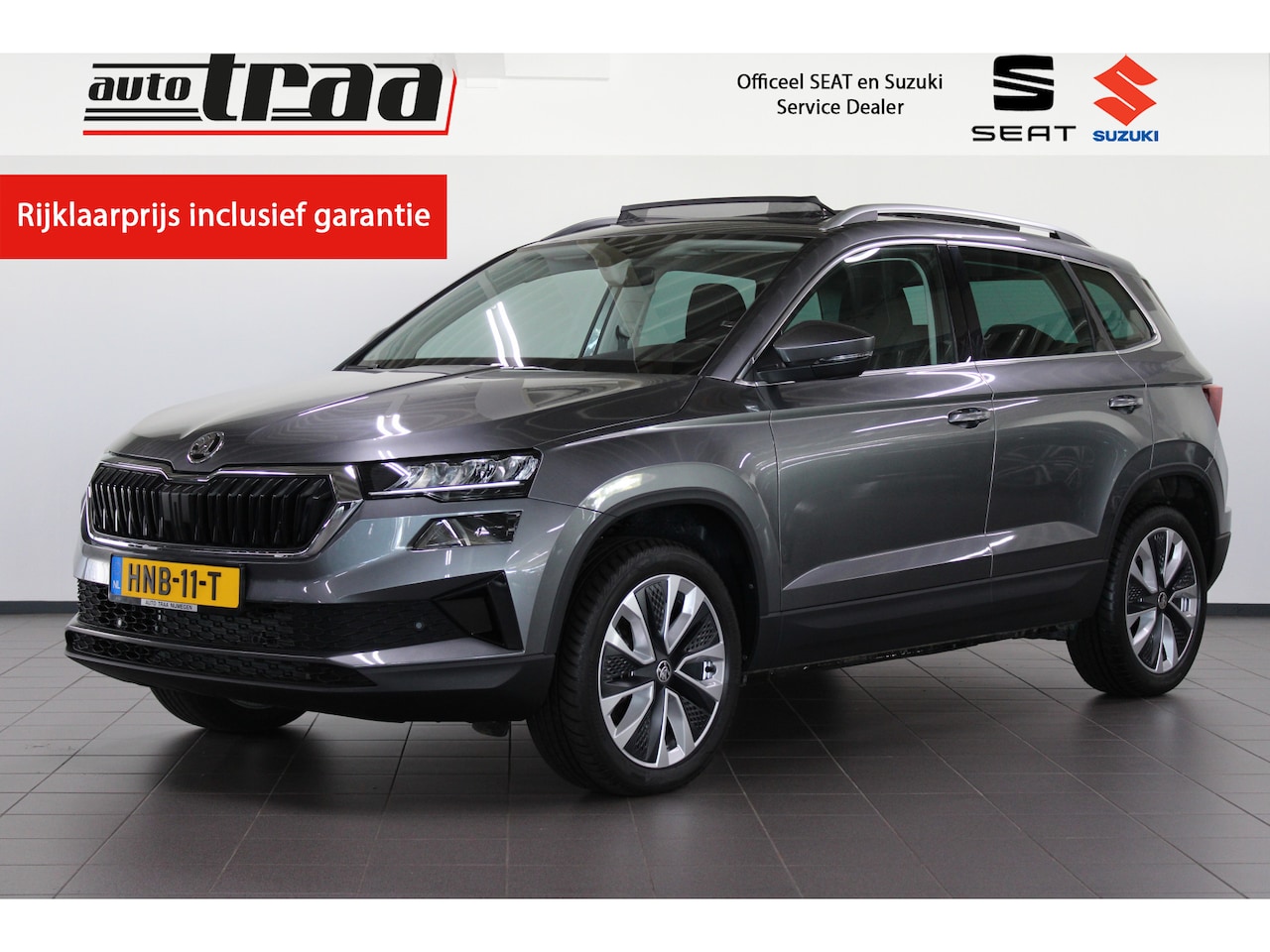 Skoda Karoq - 1.5 TSI ACT Business Edition / 18'' LMV / ELEK. KLEP / PAN-SCHUIF DAK / - AutoWereld.nl