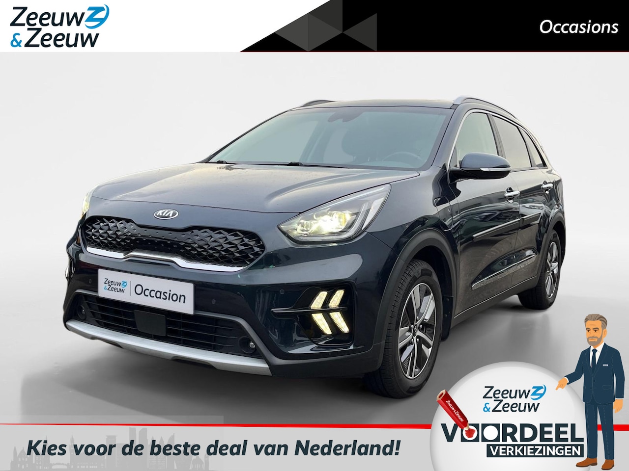 Kia Niro - 1.6 GDi PHEV ExecutiveLine | Trekhaak | PHEV | Stoel verwarming + ventilatie voor | Parkee - AutoWereld.nl