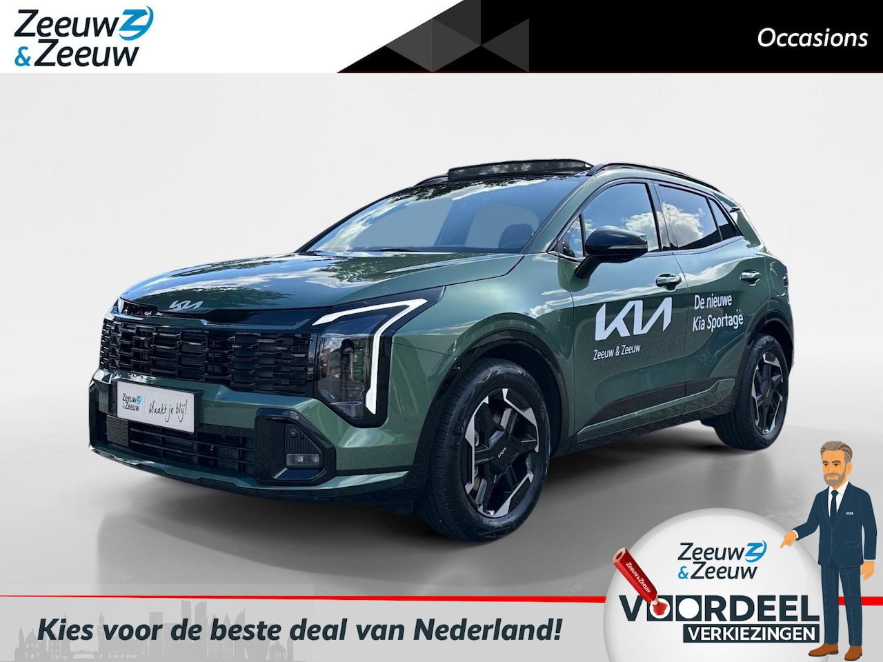 Kia Sportage - 1.6 T-GDi Hybrid GT-Line l Nieuwe Sportage l Demo l stoel/stuurverwarming| Navi | Clima | - AutoWereld.nl