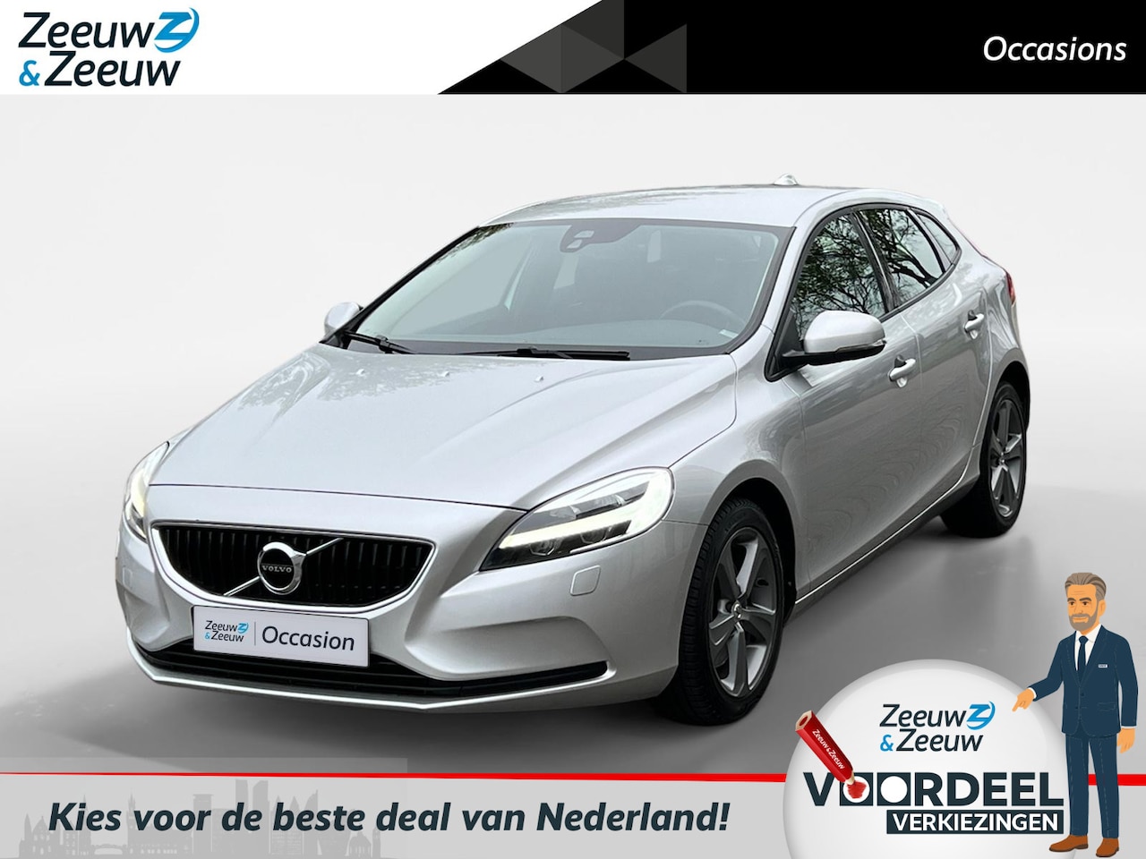 Volvo V40 - 1.5 T3 Nordic+ | AUTOMAAT | TREKHAAK | STOELVERWARMING | ALL SEASON | - AutoWereld.nl