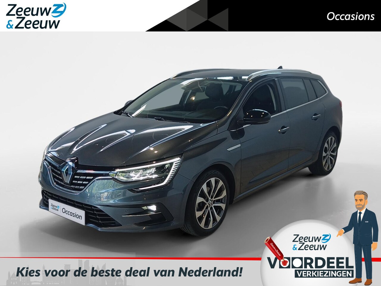 Renault Mégane Estate - 1.3 TCe 140 Techno Automaat*Navi+Camera*Climate Control*Cruise Control*Stoelverwarming*ETC - AutoWereld.nl