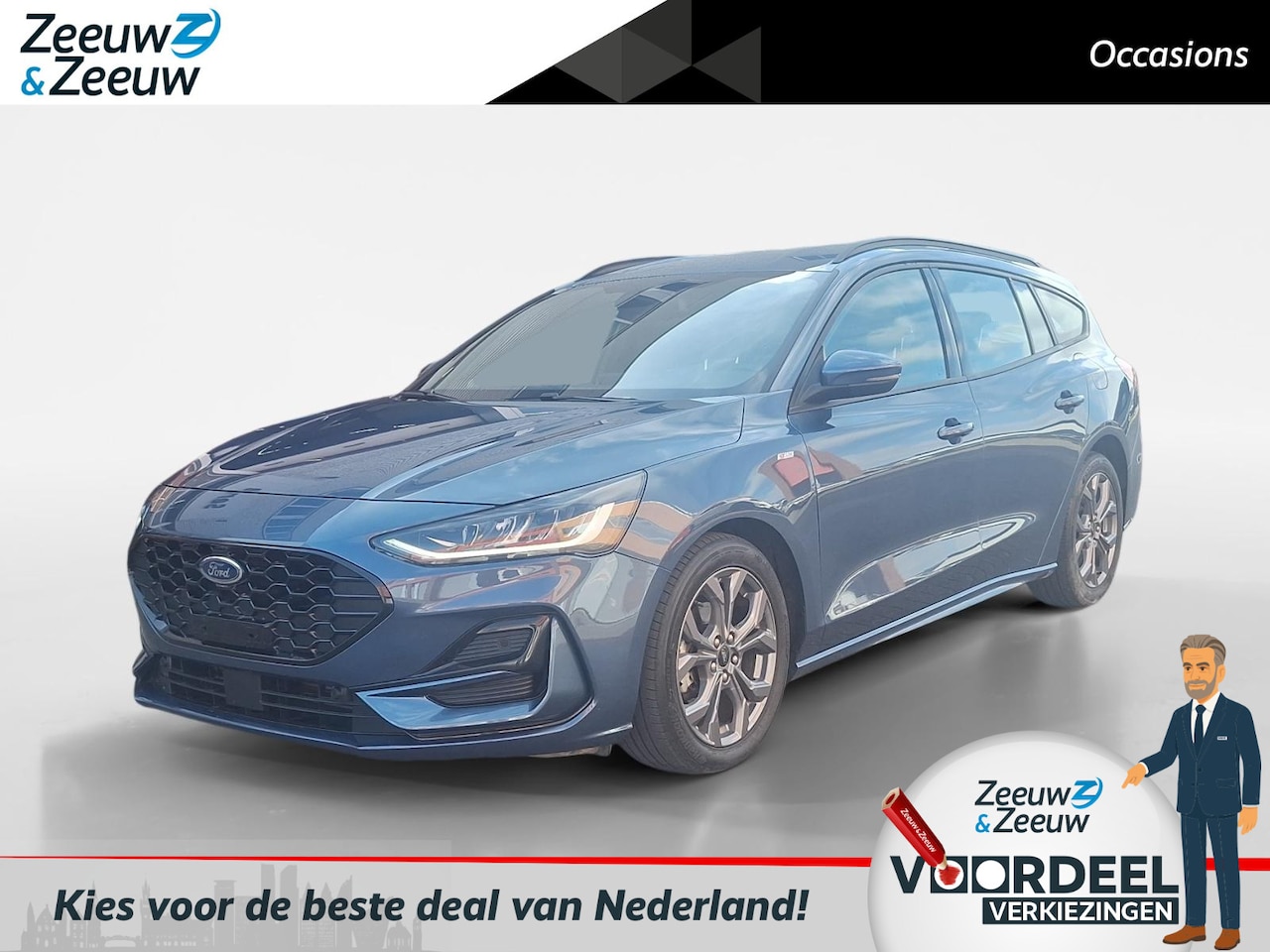 Ford Focus Wagon - 1.0 EcoBoost Hybrid ST-Line |Navigatie |Achteruitrijcamera| Carplay/Android auto| LM Velge - AutoWereld.nl