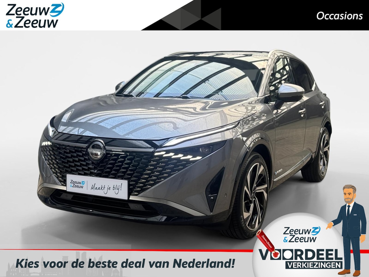Nissan Qashqai - 1.5 e-Power Tekna Plus | Panoramadak | BLIS | Electrische bestuurdersstoel | Lederen bekle - AutoWereld.nl