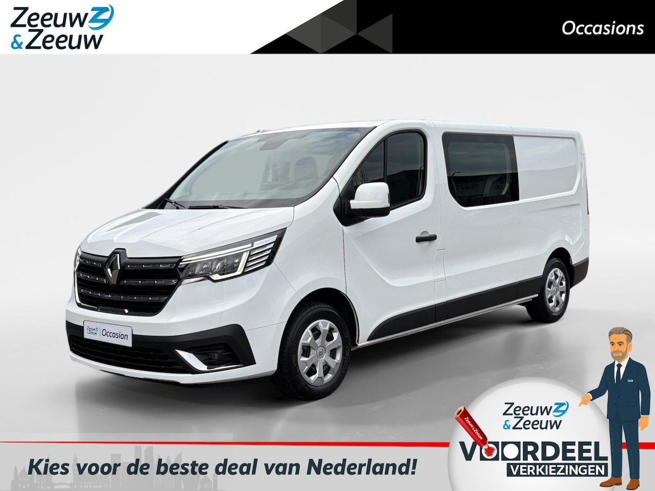Renault Trafic - 2.0 - 110PK Blue dCi T29 L2H1 Start DC | BPM VRIJ | 6 Zitplaatsen | Trekhaak | Navi | Park - AutoWereld.nl