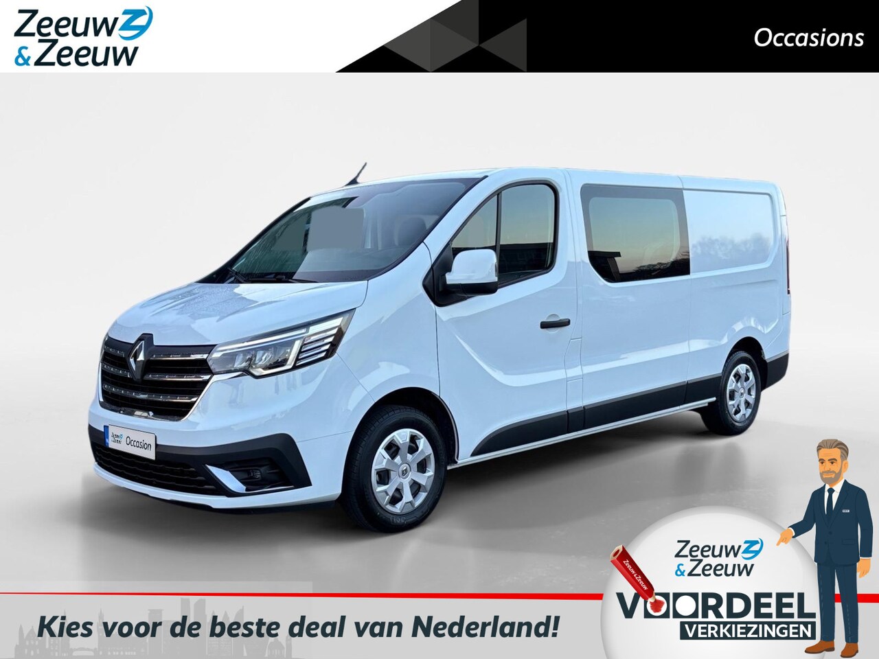 Renault Trafic - 2.0 - 110PK Blue dCi T29 L2H1 Start DC | BPM VRIJ | 6 Zitplaatsen | Trekhaak | Navi | Park - AutoWereld.nl