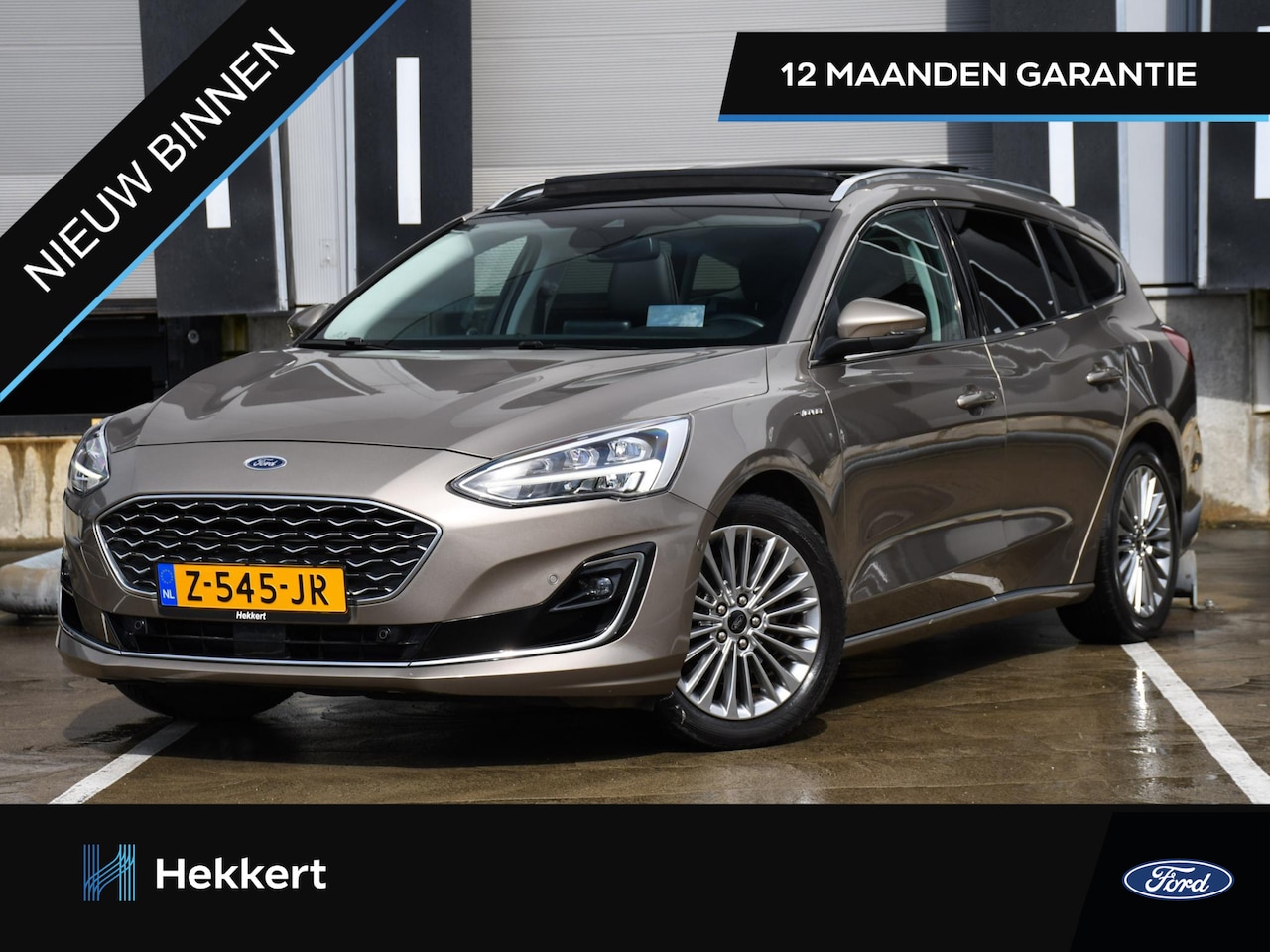Ford Focus Wagon - Vignale 1.5 EcoBoost 150pk Automaat LEDER | SCHUIF-DAK | 17''LM BLIS | WINTER PACK | ADAPT - AutoWereld.nl