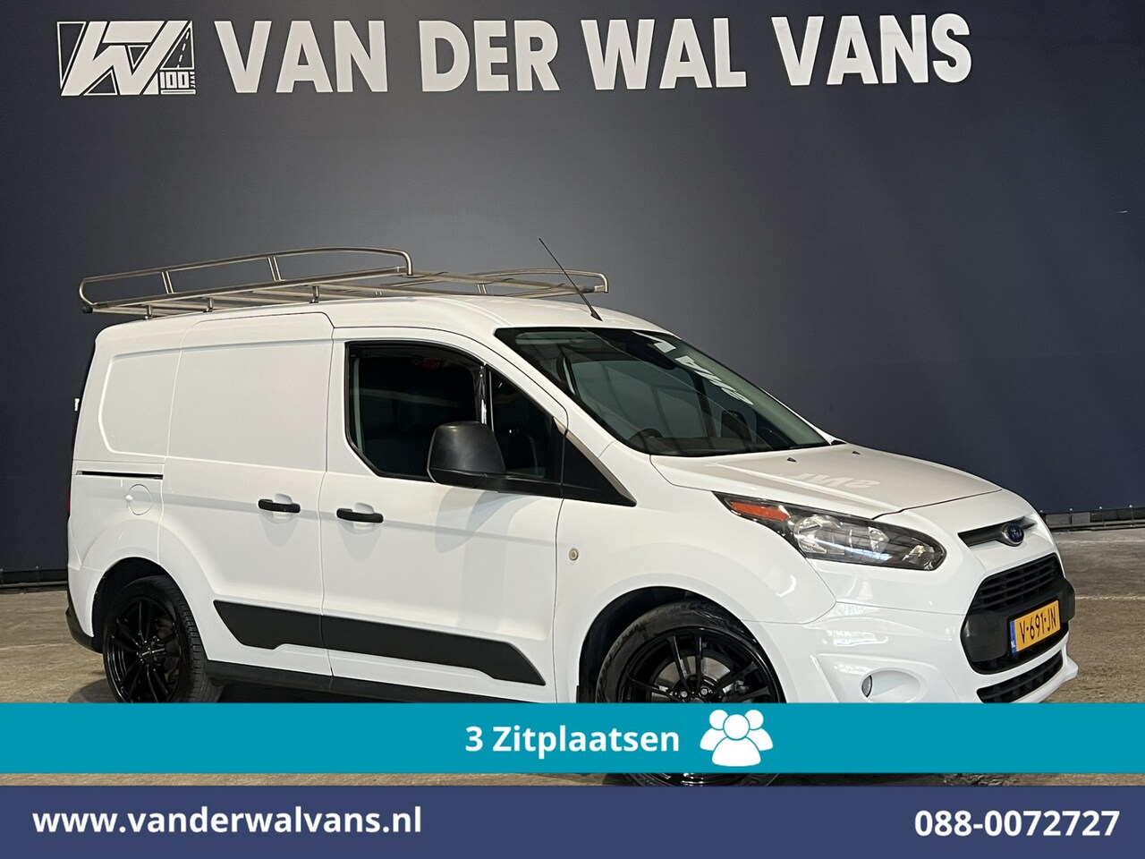 Ford Transit Connect - 1.5 TDCI L1H1 Euro6 Airco | 3-Zits | Imperiaal | Camera | Navigatie | Apple Carplay | Trek - AutoWereld.nl