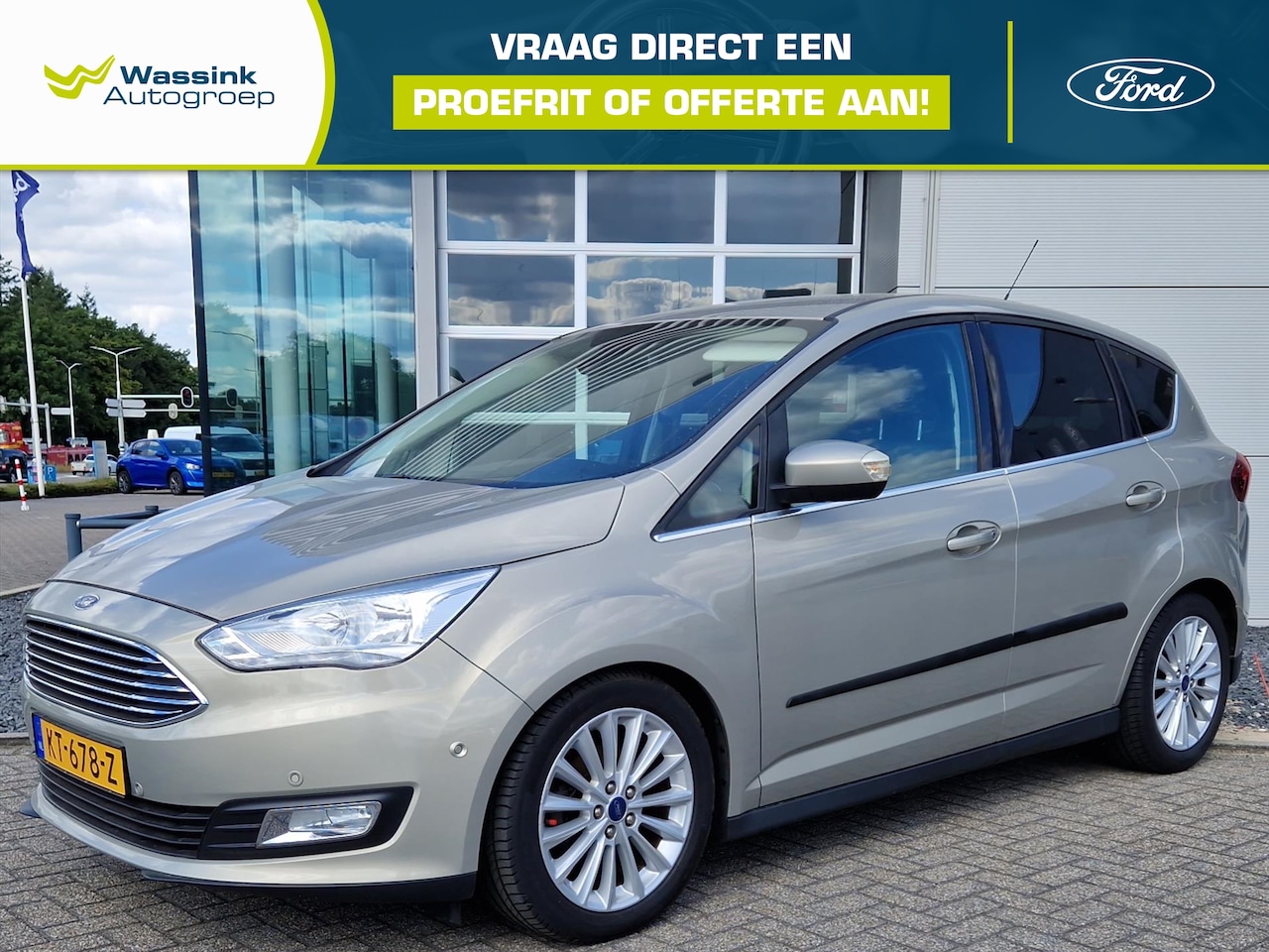 Ford C-Max - 1.0 Ecoboost 125pk Titanium | 24.000 KM | Navigatie | Voorruitverwarming | Cruise control - AutoWereld.nl