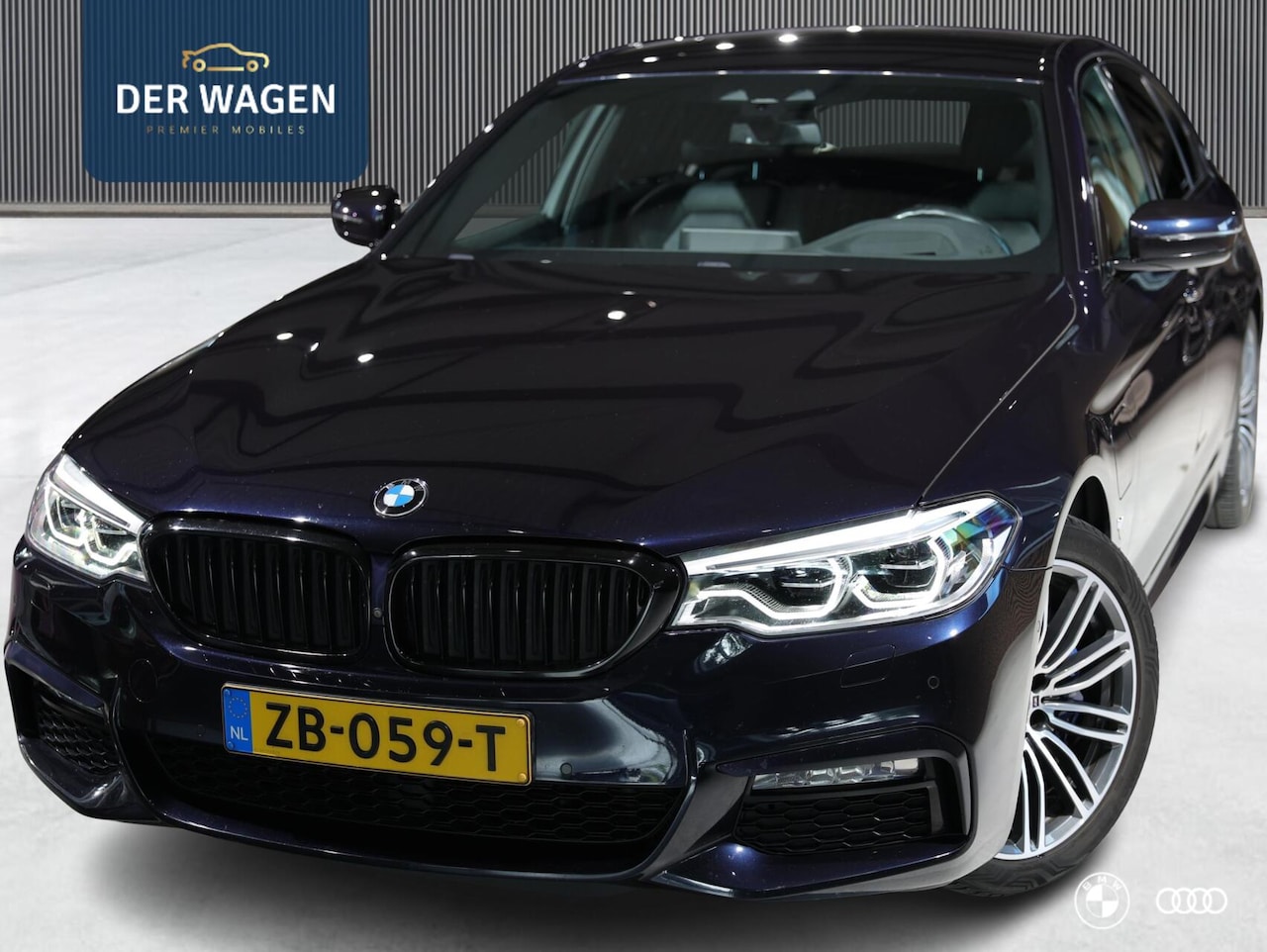 BMW 5-serie - 530E M SPORT / HEADUP / HARMANKARDON / LEDER / TREKHAAK / 19" - AutoWereld.nl