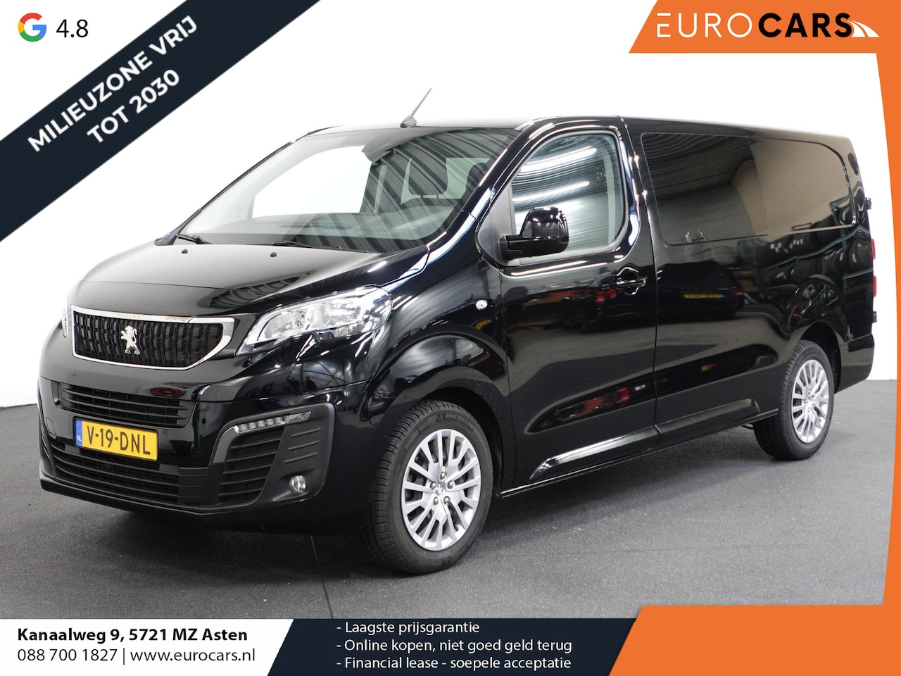Peugeot Expert - 180pk Automaat L3H1 Long Premium Dubbele Cabine Trekhaak Navigatie Euro6 - AutoWereld.nl