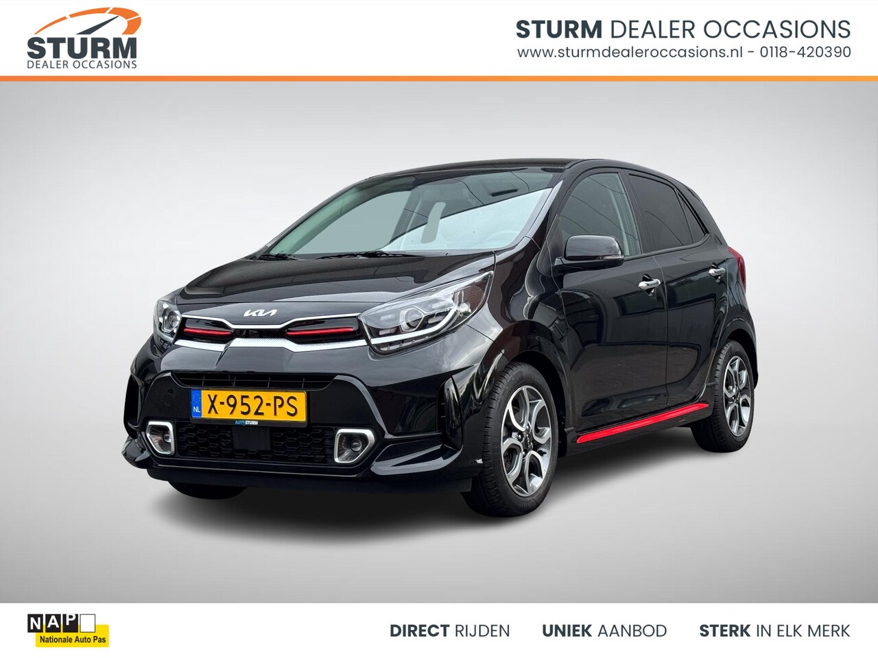 Kia Picanto - 1.0 DPi GT-Line NL-Auto, 1e Eigenaar! - AutoWereld.nl