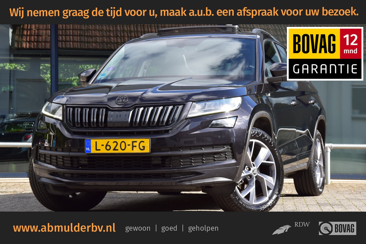 Skoda Kodiaq - 1.5 TSI 150PK Sportline Business DSG Automaat | Orgineel NL | BOVAG Garantie | Trekhaak | - AutoWereld.nl