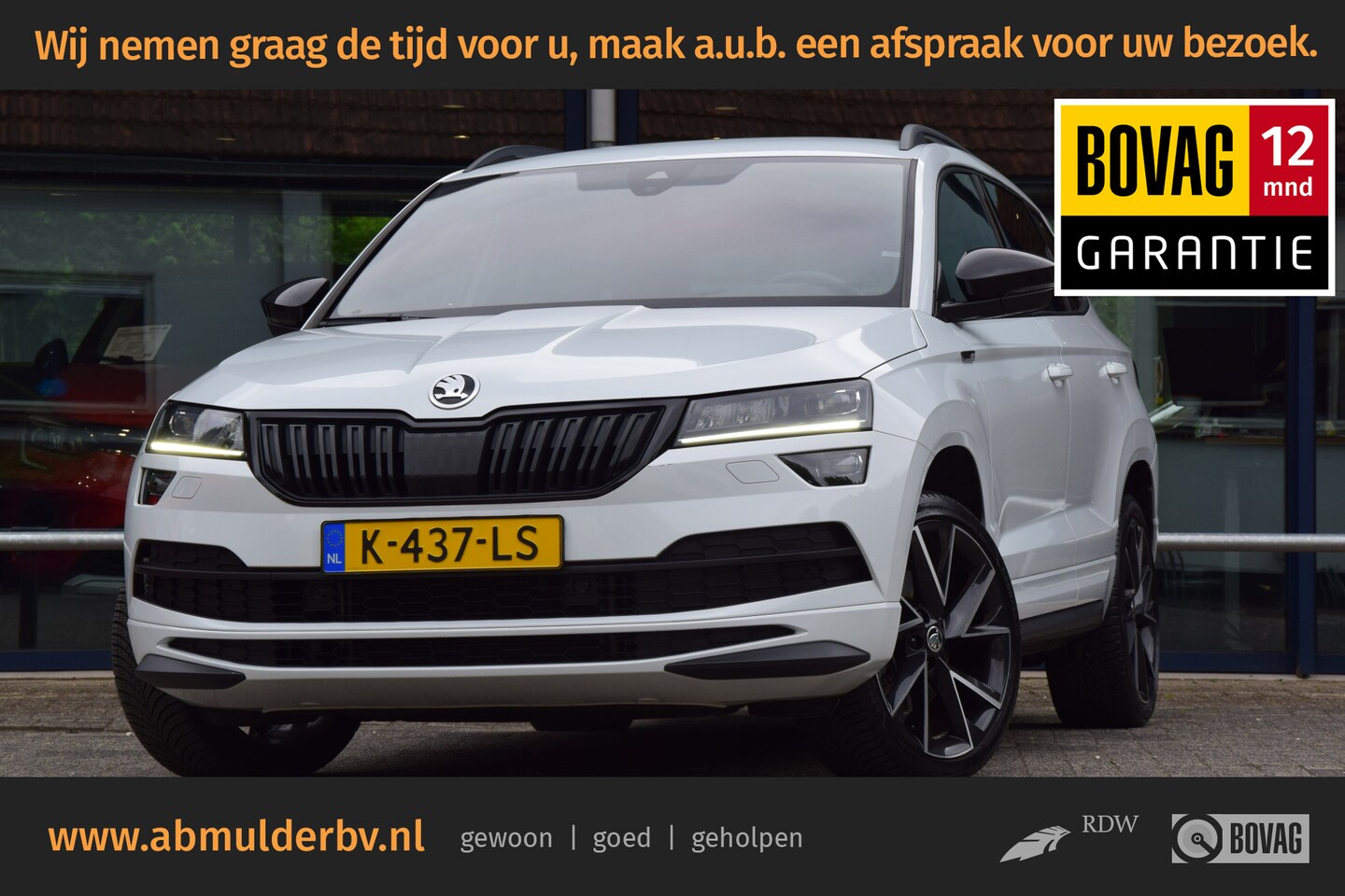 Skoda Karoq - 1.5 TSI 150PK ACT Sportline Business DSG Automaat | Org. NL | BOVAG Garantie | 19'' Velgen - AutoWereld.nl