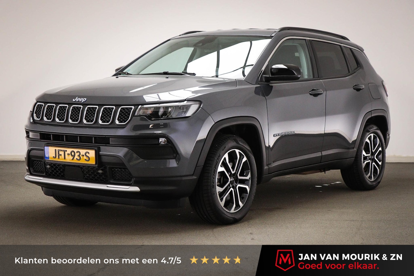 Jeep Compass - 4xe 190 Plug-in Hybrid Electric Night Eagle | DAB | DRAADLOZE TELEFOONLADER | CAMERA - AutoWereld.nl