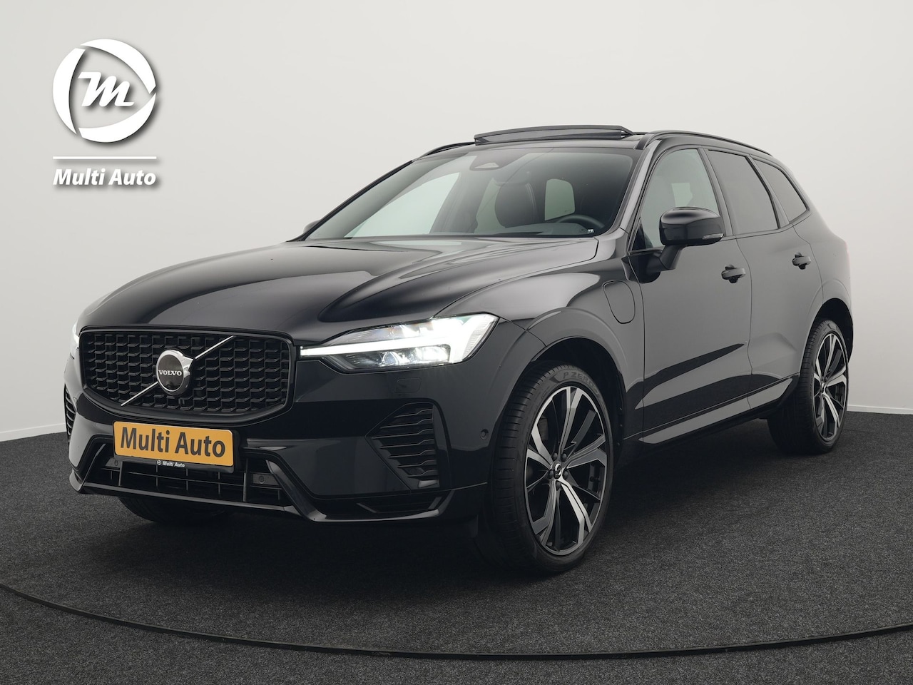 Volvo XC60 - T8 Plug-in hybrid AWD Ultimate Dark Plug In Hybrid 456pk Long Range Dealer O.H PHEV | Pano - AutoWereld.nl