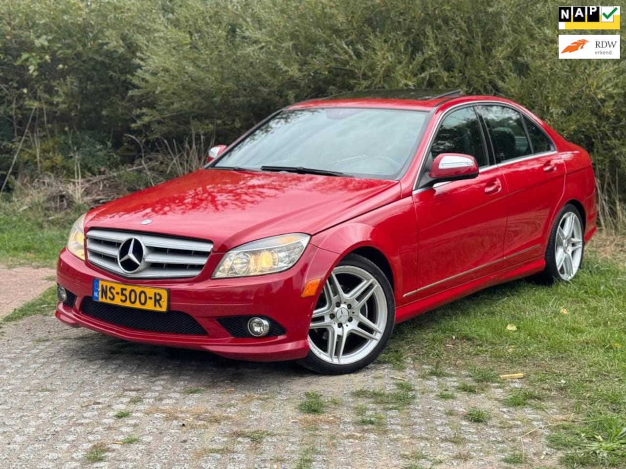 Mercedes-Benz C-klasse - 300 Elegance 4-Matic/OPEN DAK/STOEL VERW/LEDEREN BEKLEDING - AutoWereld.nl