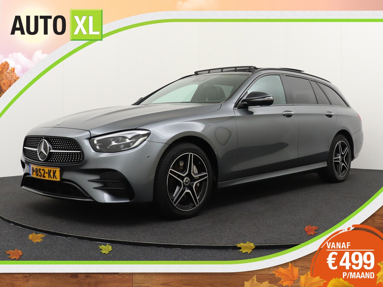 Mercedes-Benz E-klasse Estate - 300e AMG Pano-dak Burmester Leder Trekhaak - AutoWereld.nl
