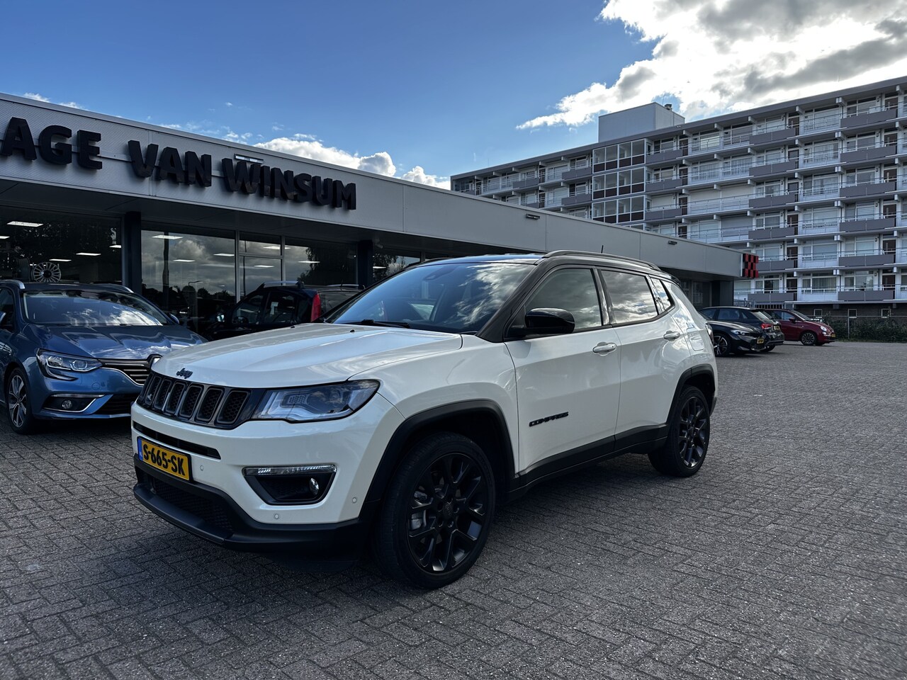 Jeep Compass - 4xe 240 Plug-in Hybrid Electric S Parelmoerwit Leer Cruise Acamera - AutoWereld.nl