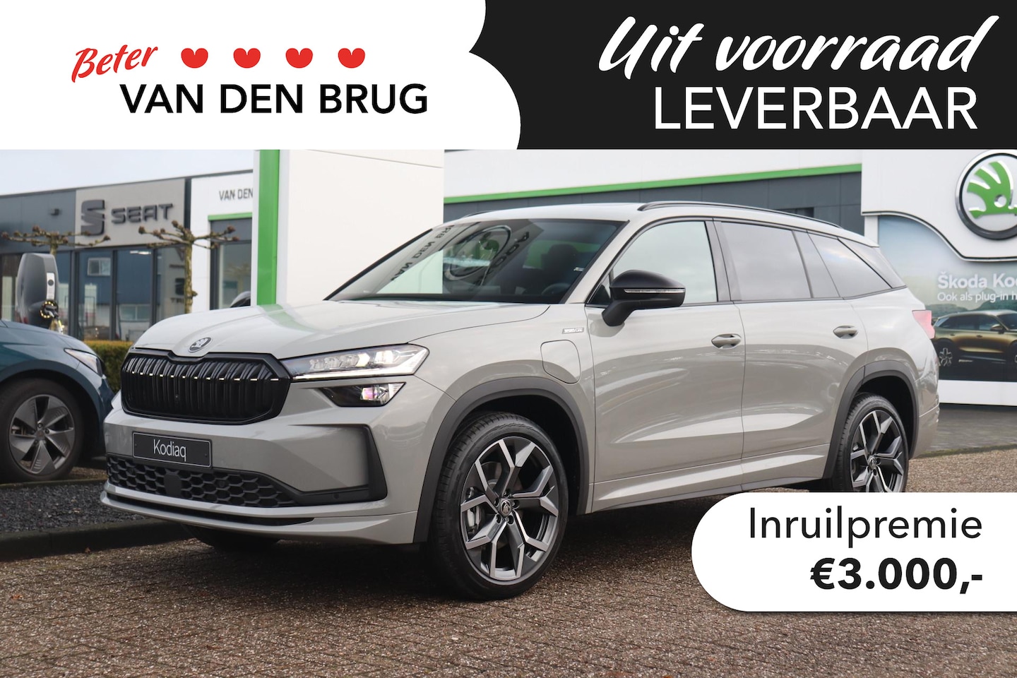 Skoda Kodiaq - Sportline Business 1.5 TSI PHEV 150 kW / 204 PK SU | Trekhaak | Bestuurdersstoel elektrisc - AutoWereld.nl